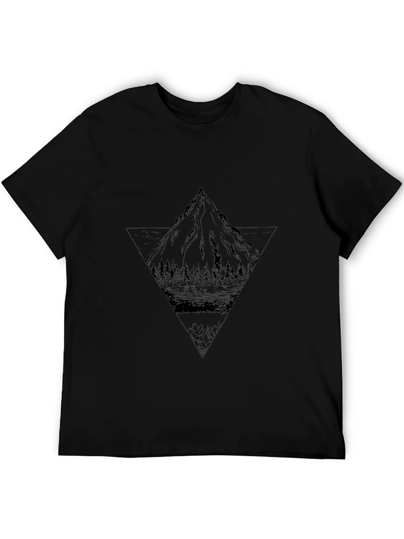 Mountain Graphic Black Tee