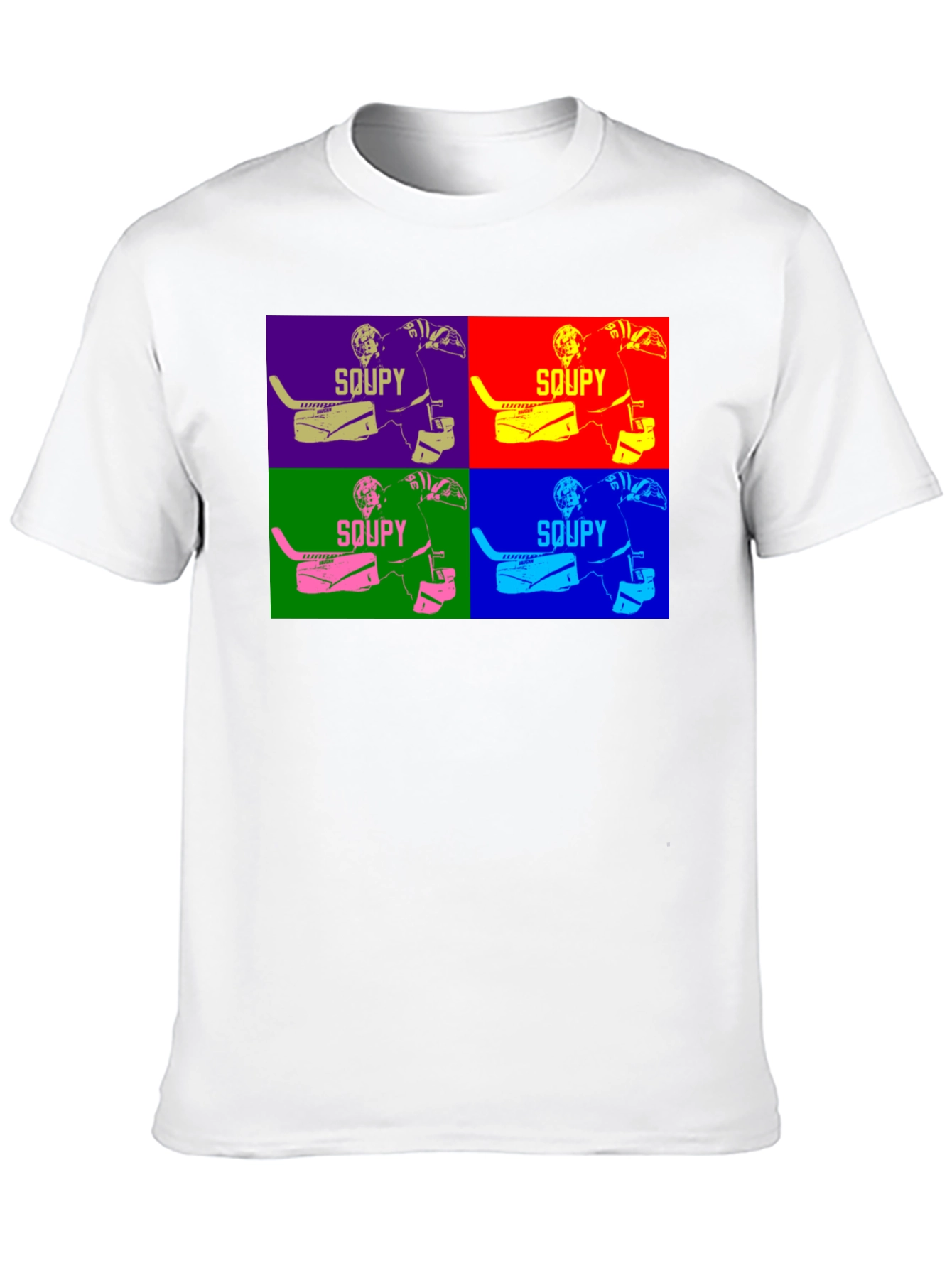 Soupy Hockey Goalie Pop Art T-Shirt