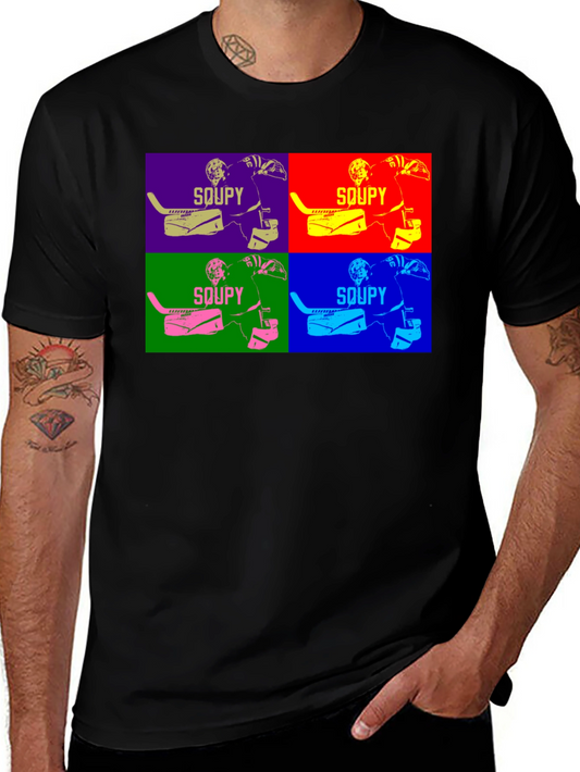 Soupy Hockey Goalie Pop Art T-Shirt