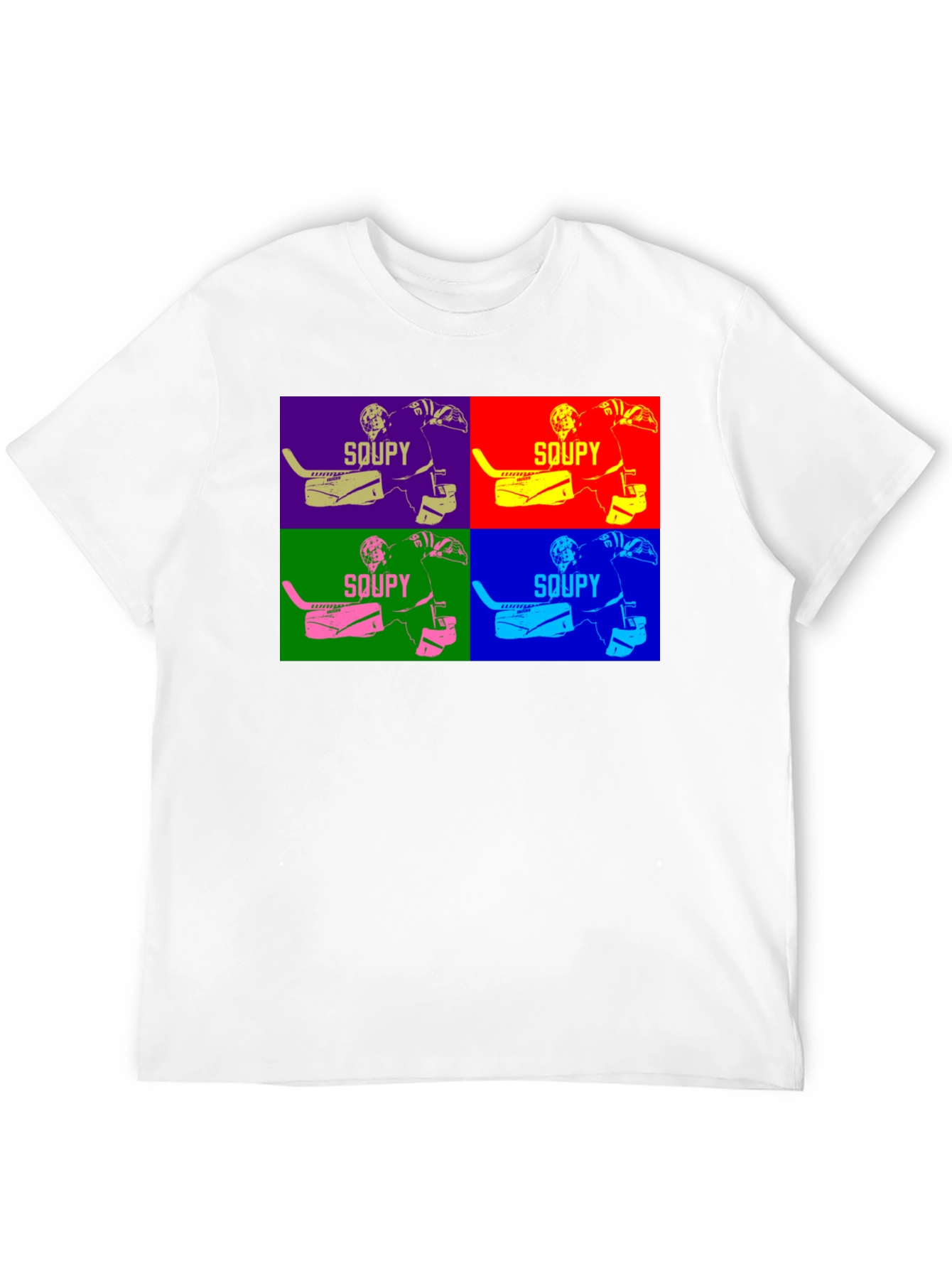 Soupy Hockey Goalie Pop Art T-Shirt