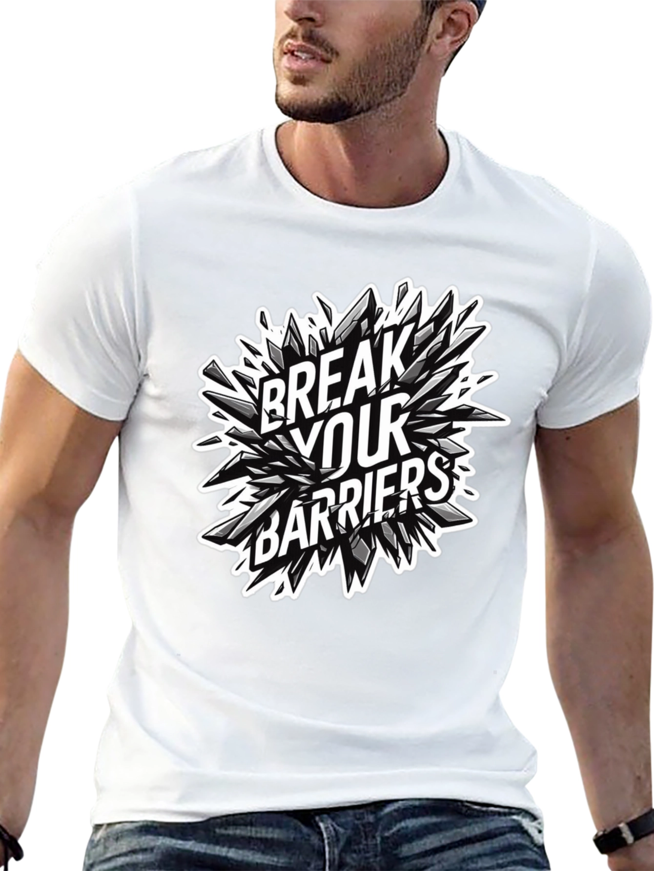 Break Your Barriers Graphic Tee - Black