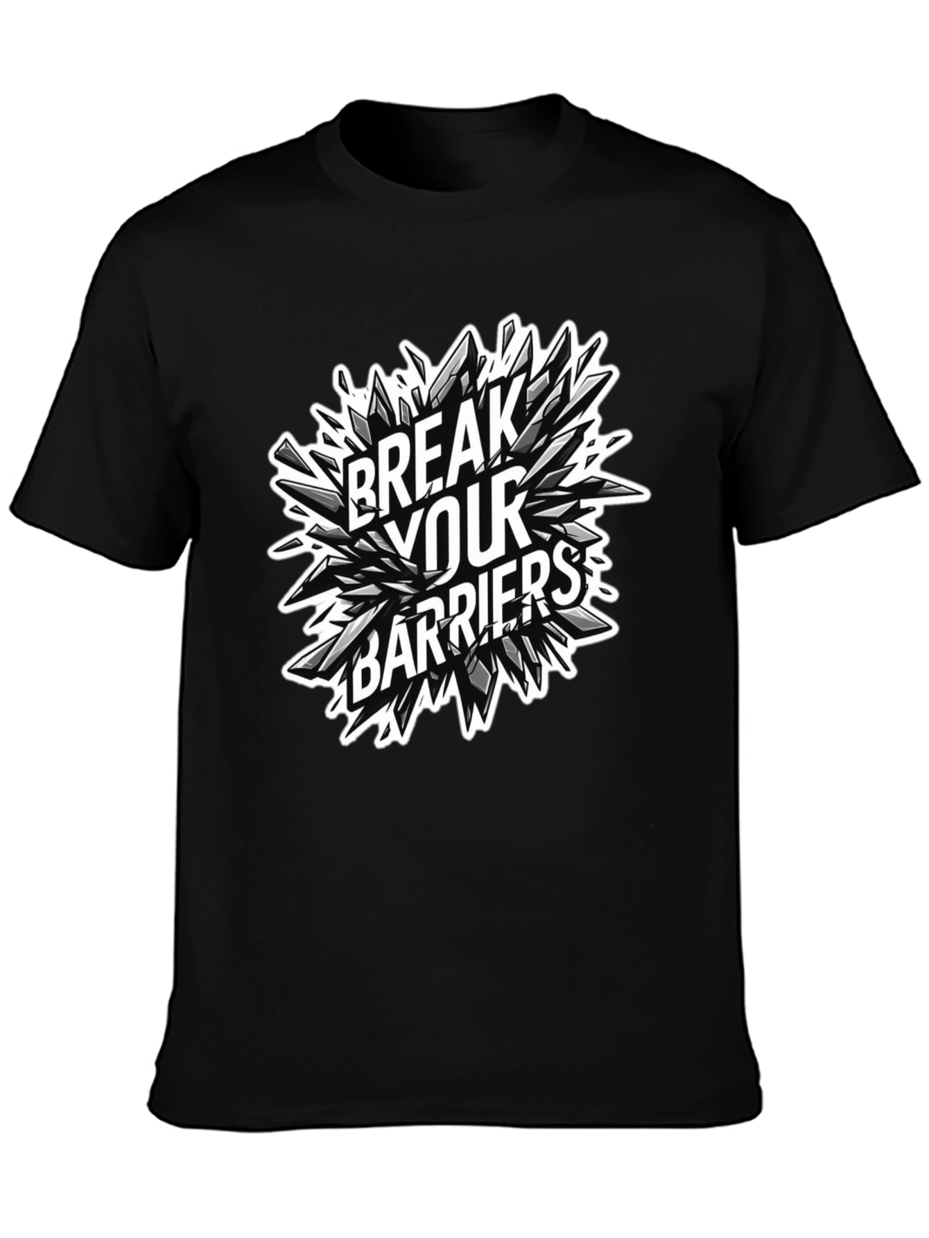 Break Your Barriers Graphic Tee - Black