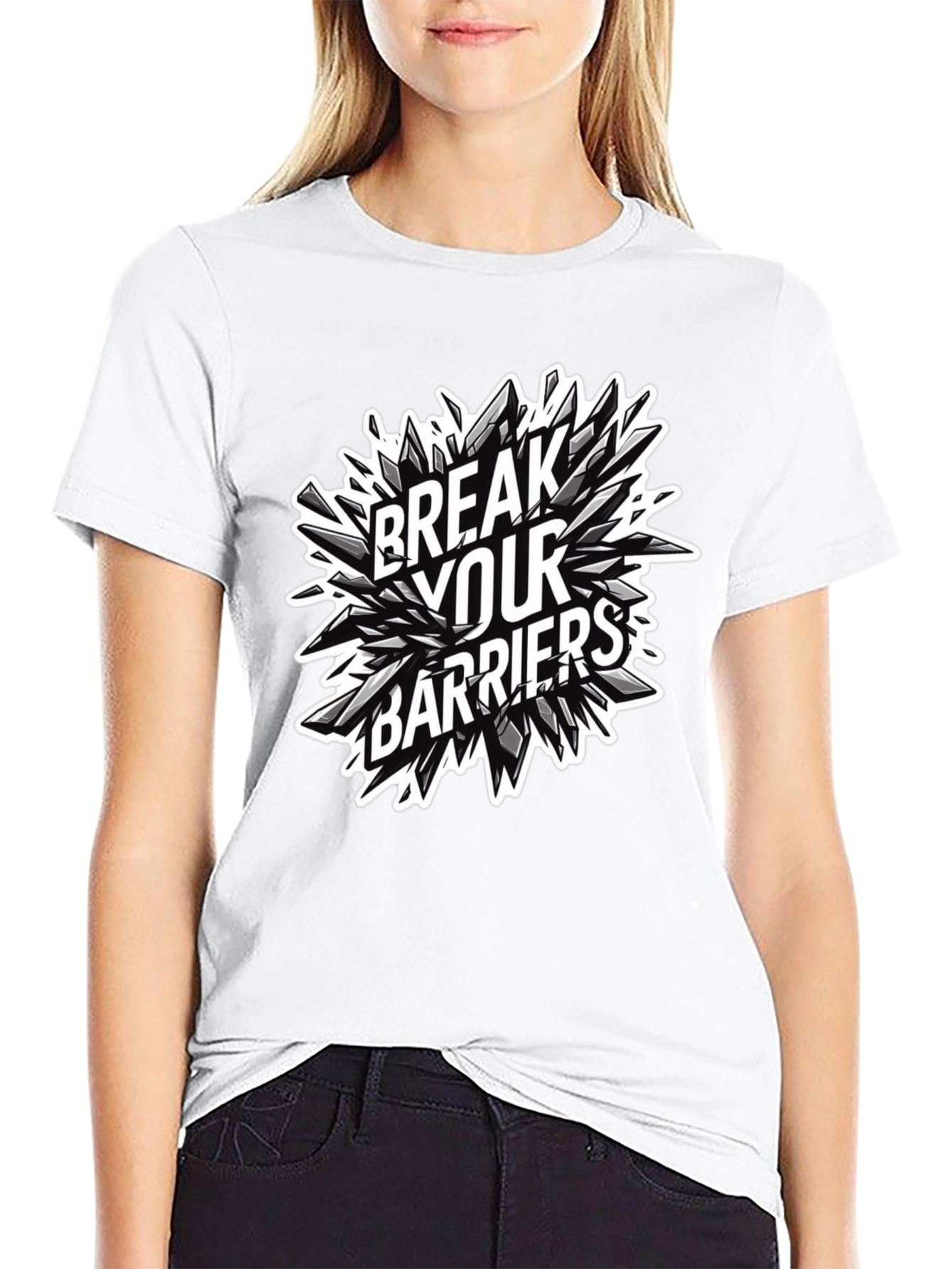 Break Your Barriers Graphic Tee - Black