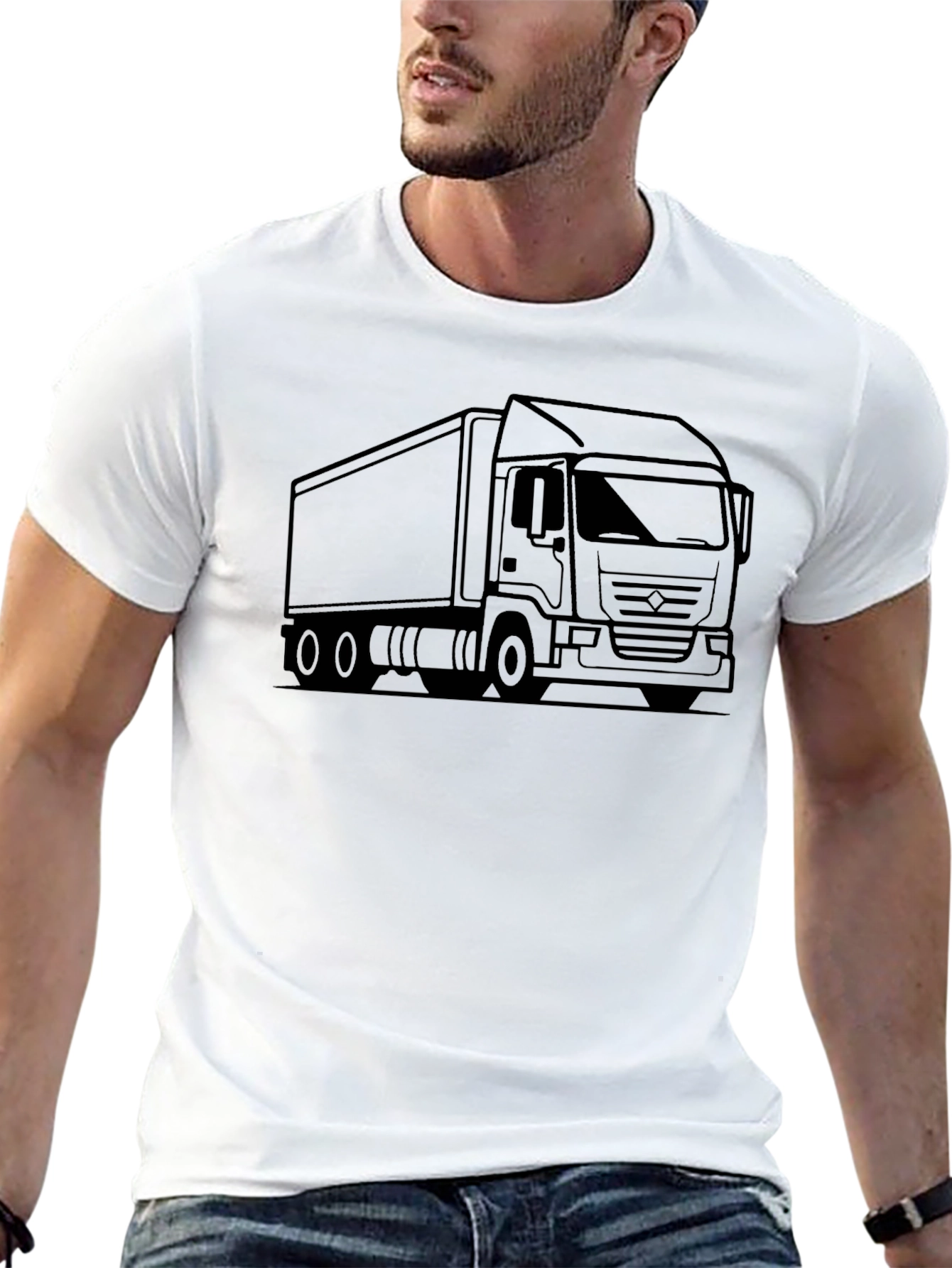 Truck Graphic T-Shirt - Black
