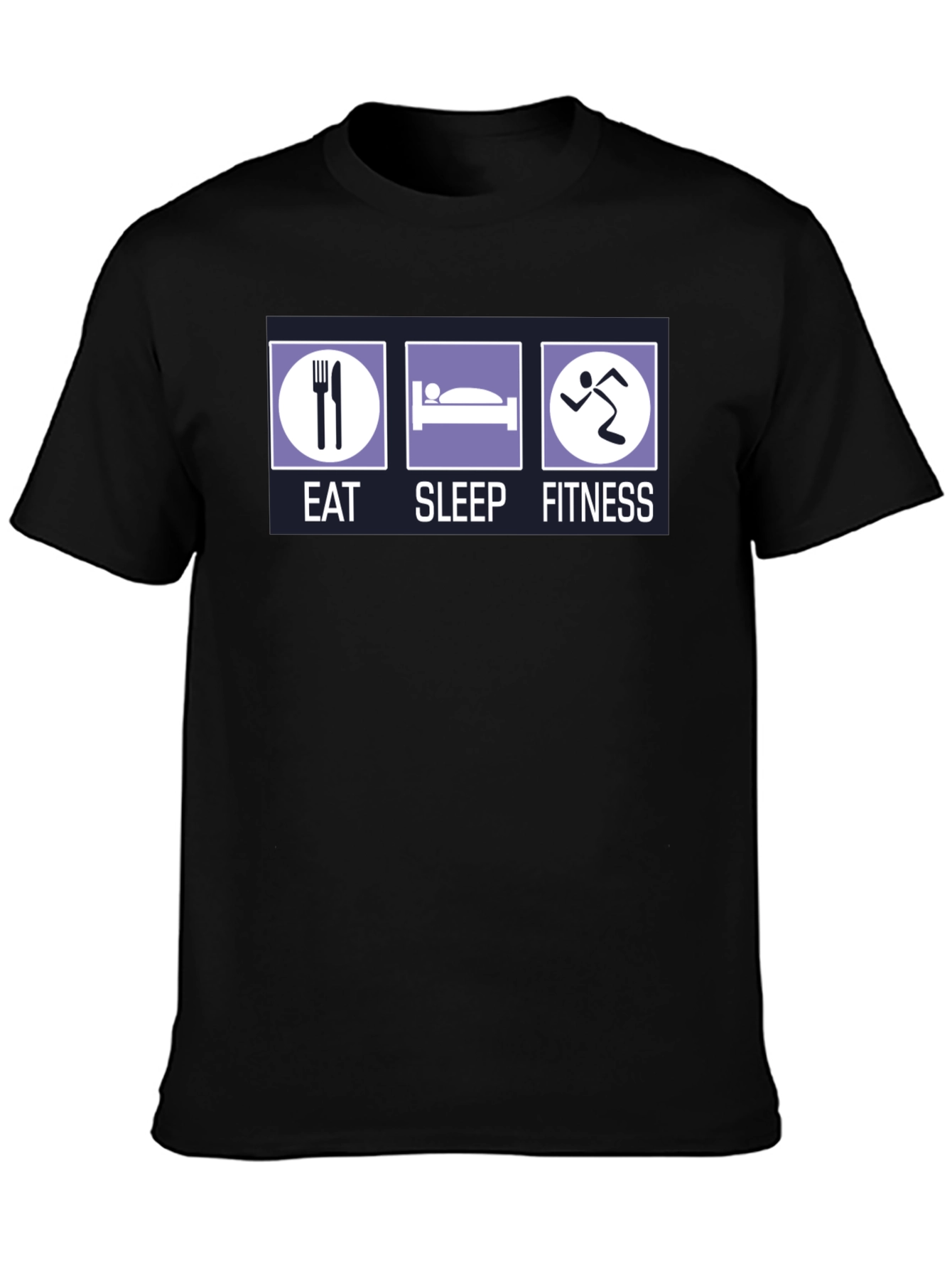 Eat Sleep Fitness Graphic T-Shirt