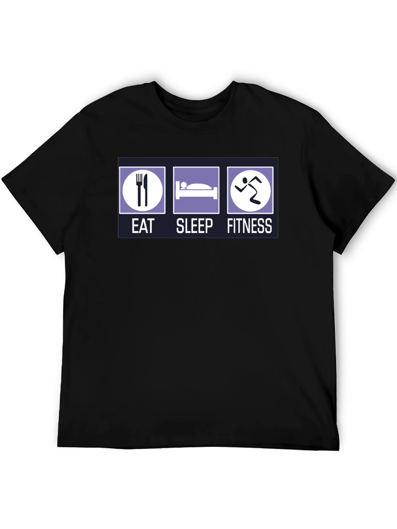 Eat Sleep Fitness Graphic T-Shirt