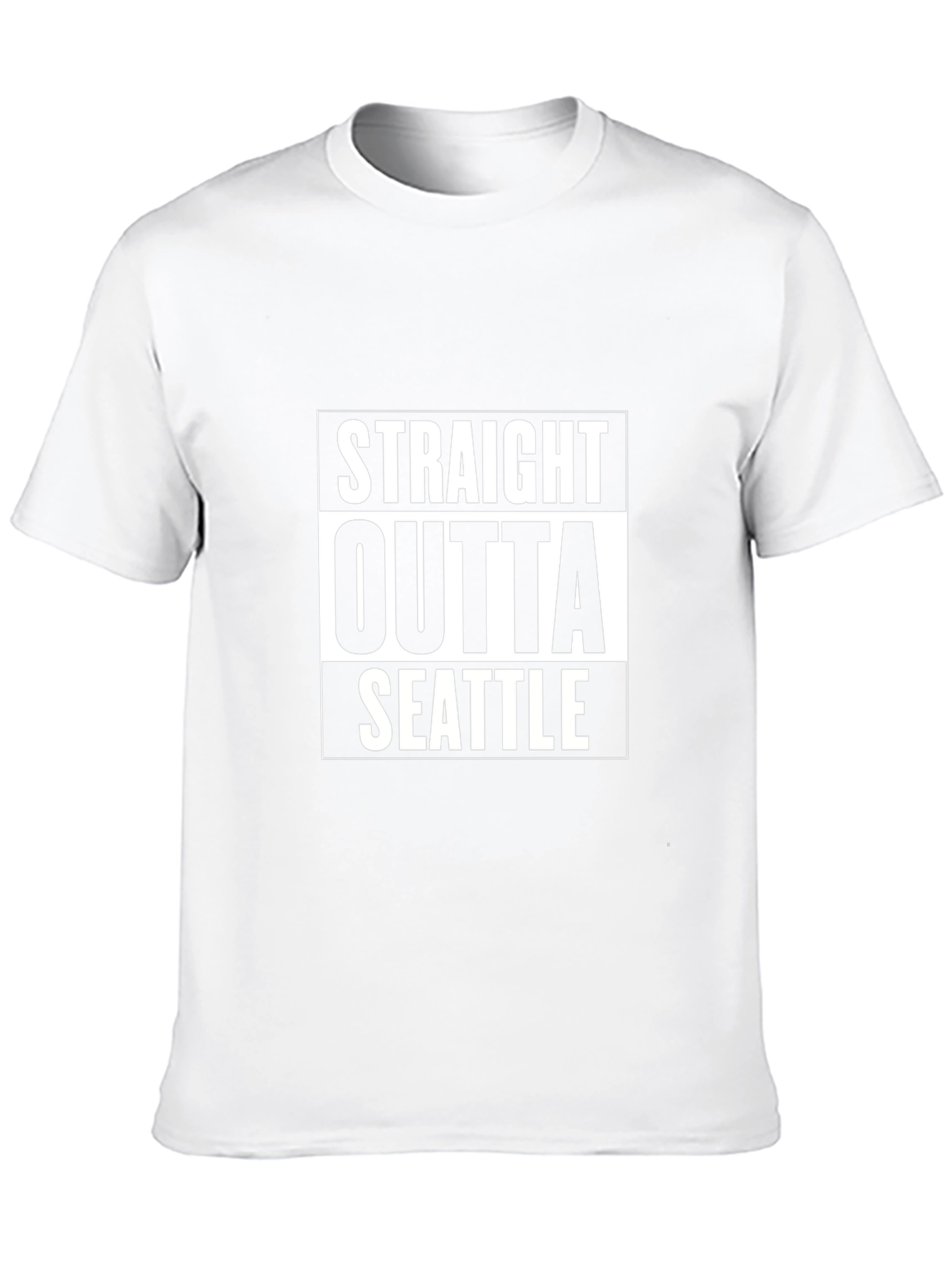 Straight Outta Seattle Black T-Shirt
