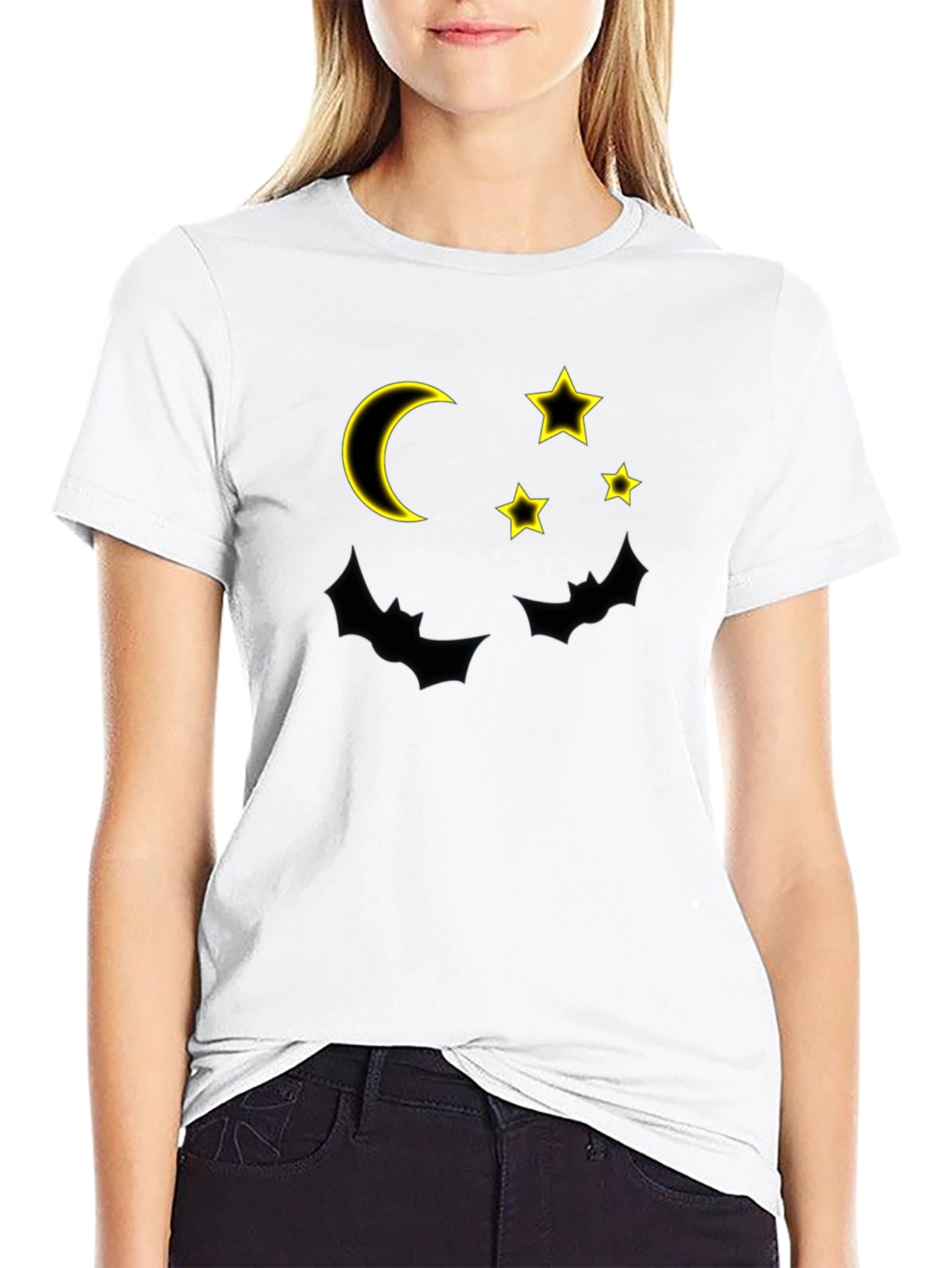 Moon & Stars Black Graphic Tee