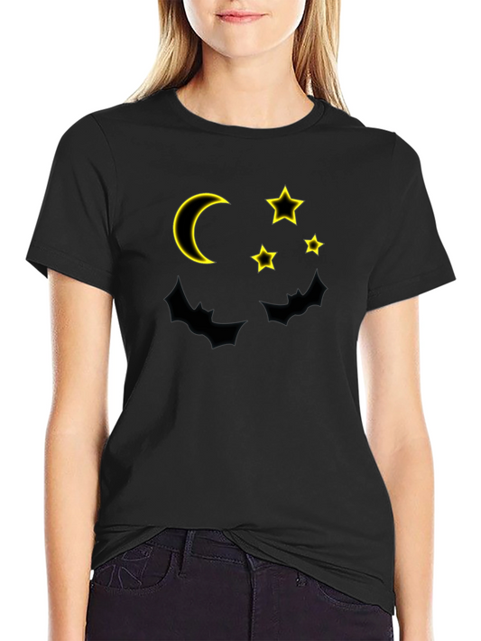 Moon & Stars Black Graphic Tee