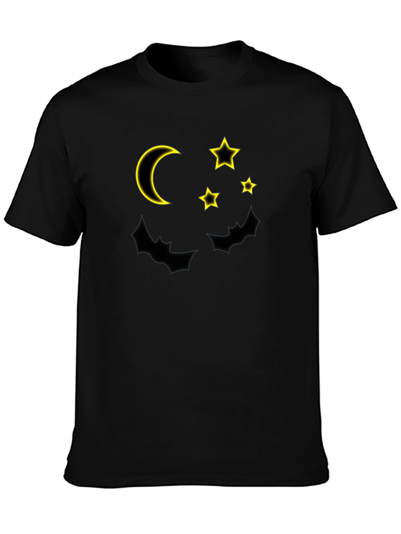 Moon & Stars Black Graphic Tee