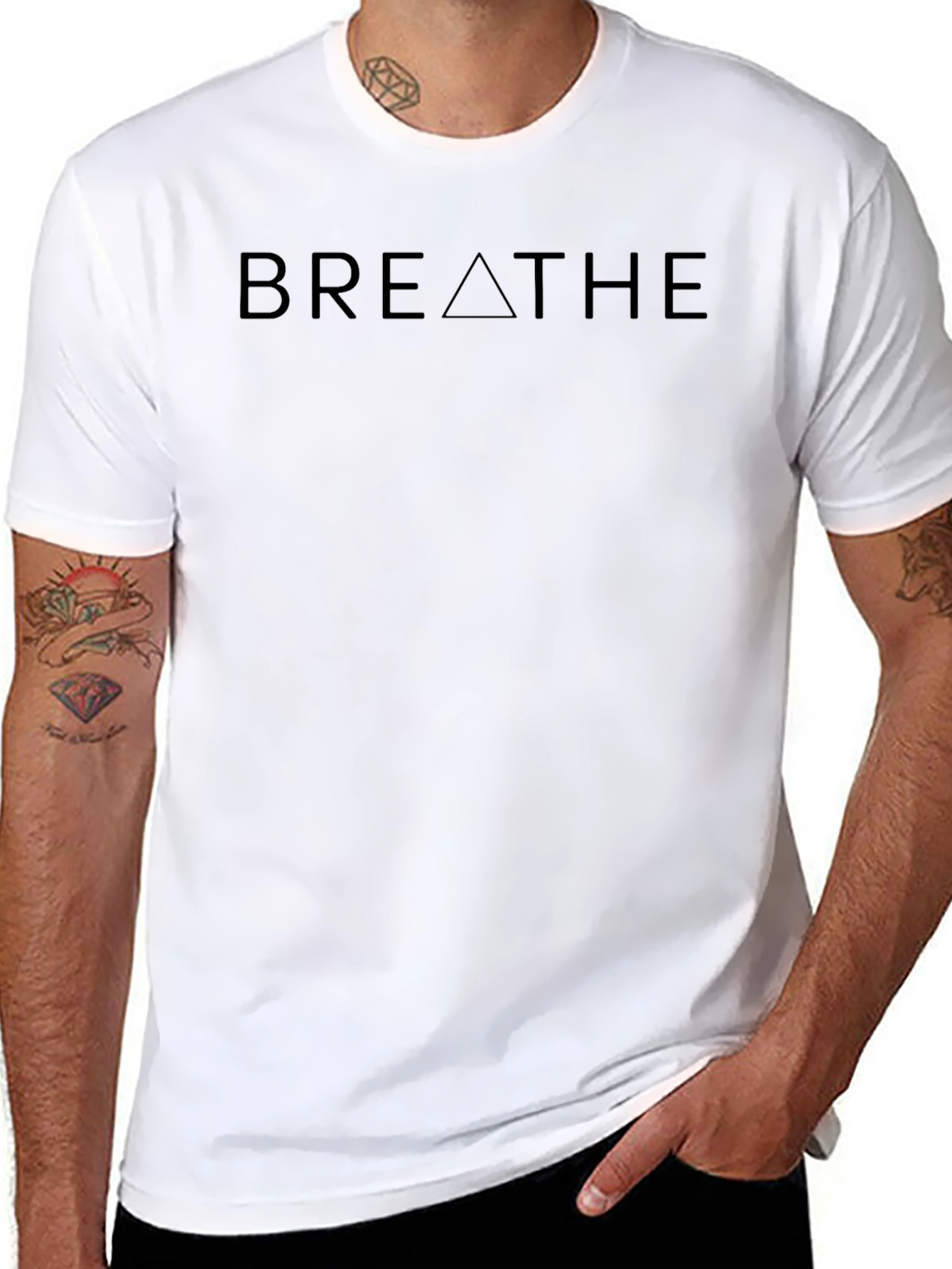 Breathe Graphic T-Shirt - Minimalist Design