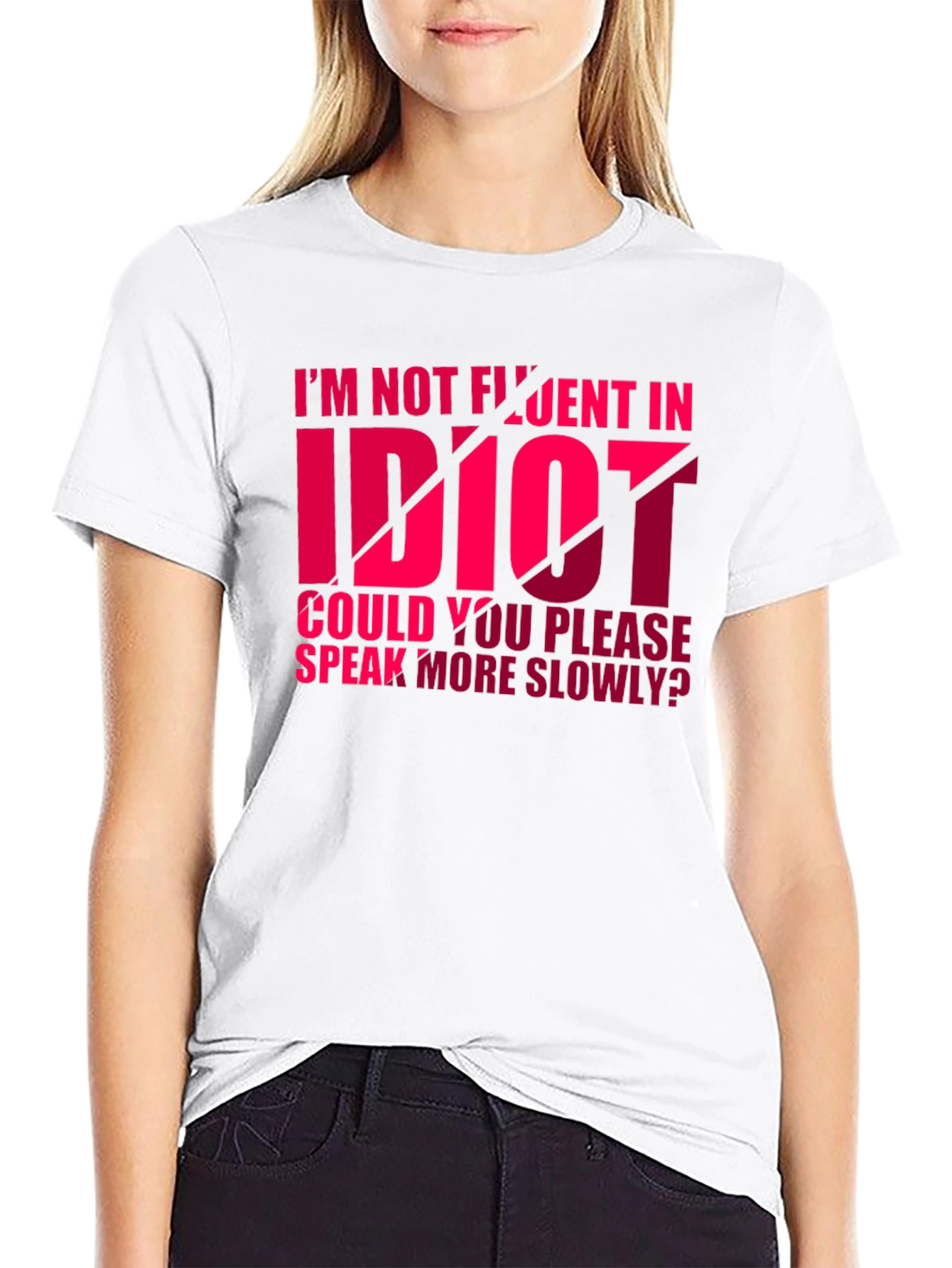 Funny Idiot Graphic T-Shirt