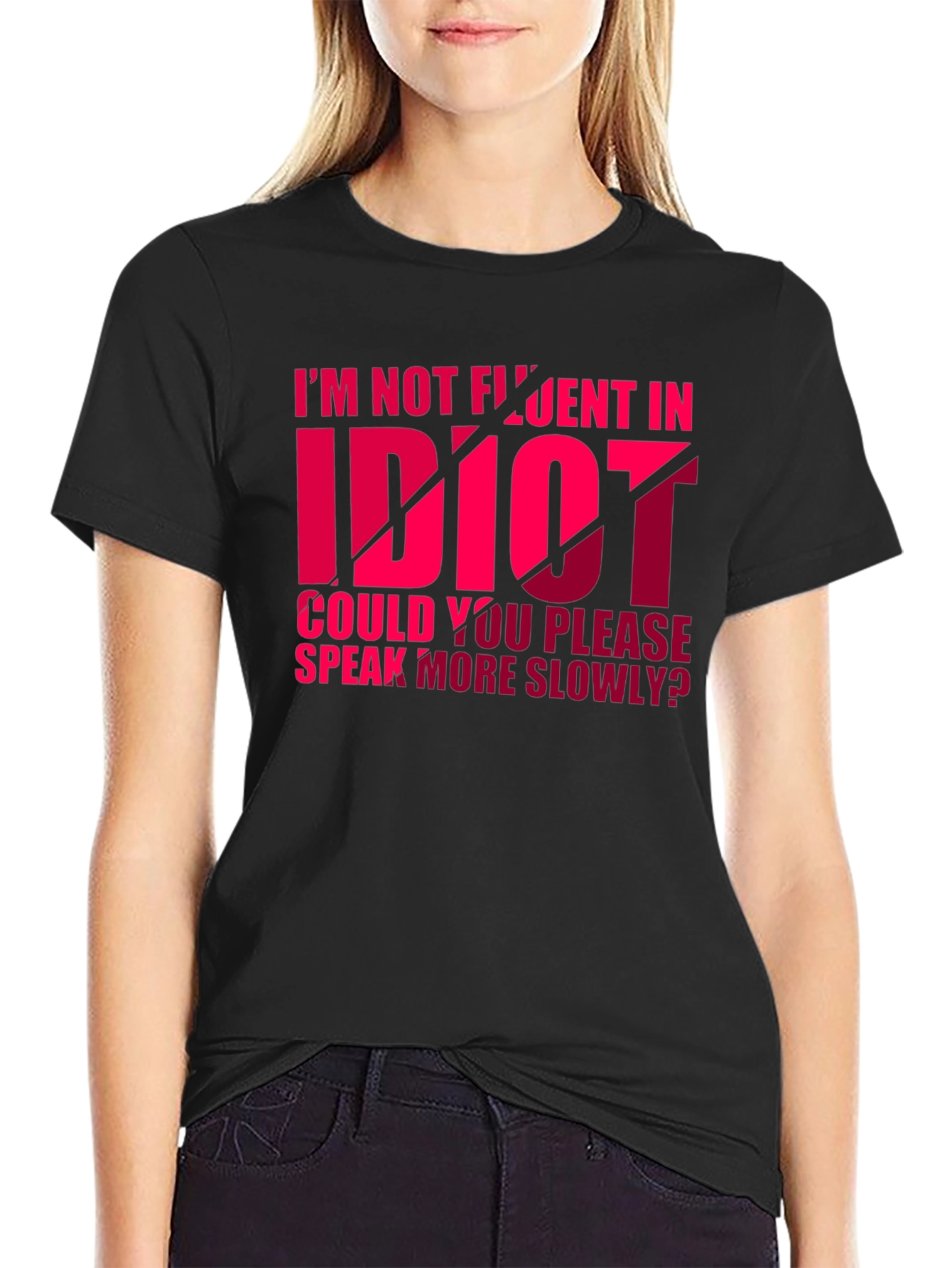 Funny Idiot Graphic T-Shirt