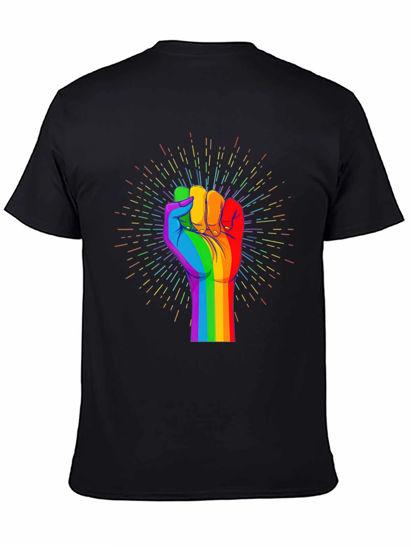 Rainbow Fist Pride T-Shirt - Express Yourself
