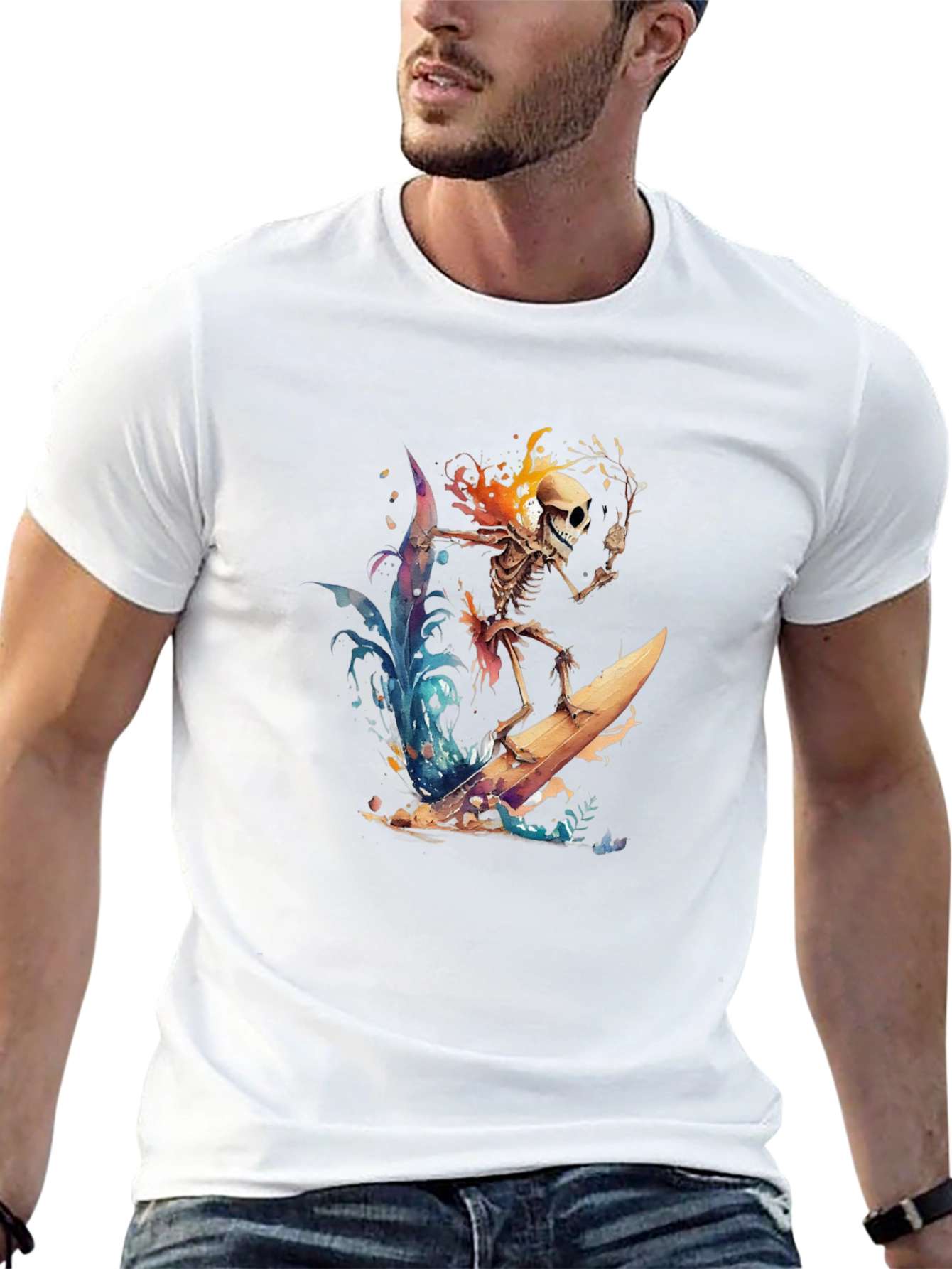 Skeleton Surfing T-Shirt