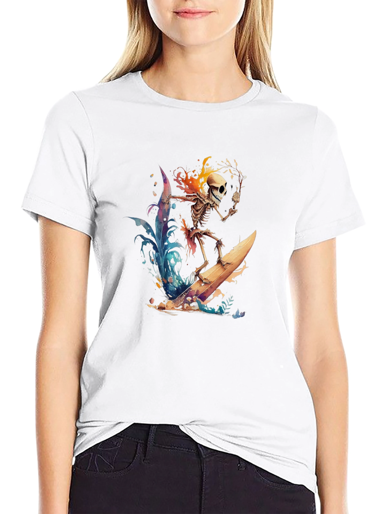 Skeleton Surfing T-Shirt