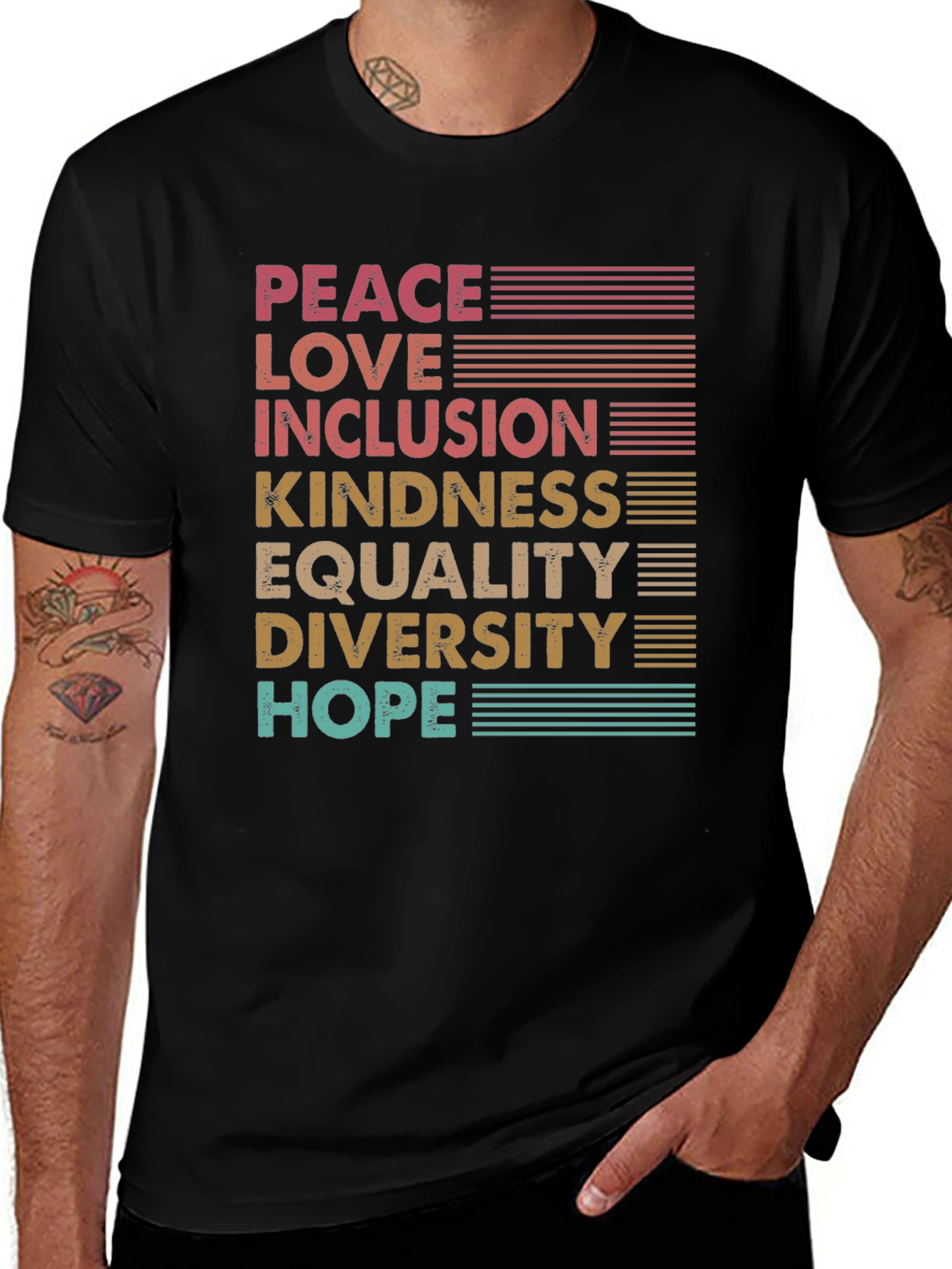 Peace Love Inclusion Equality T-Shirt