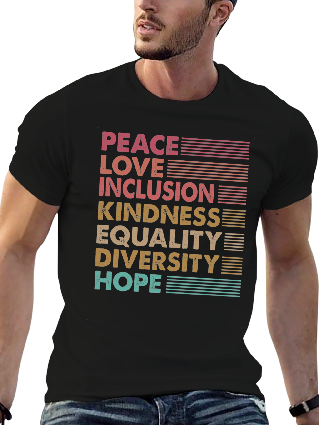 Peace Love Inclusion Equality T-Shirt