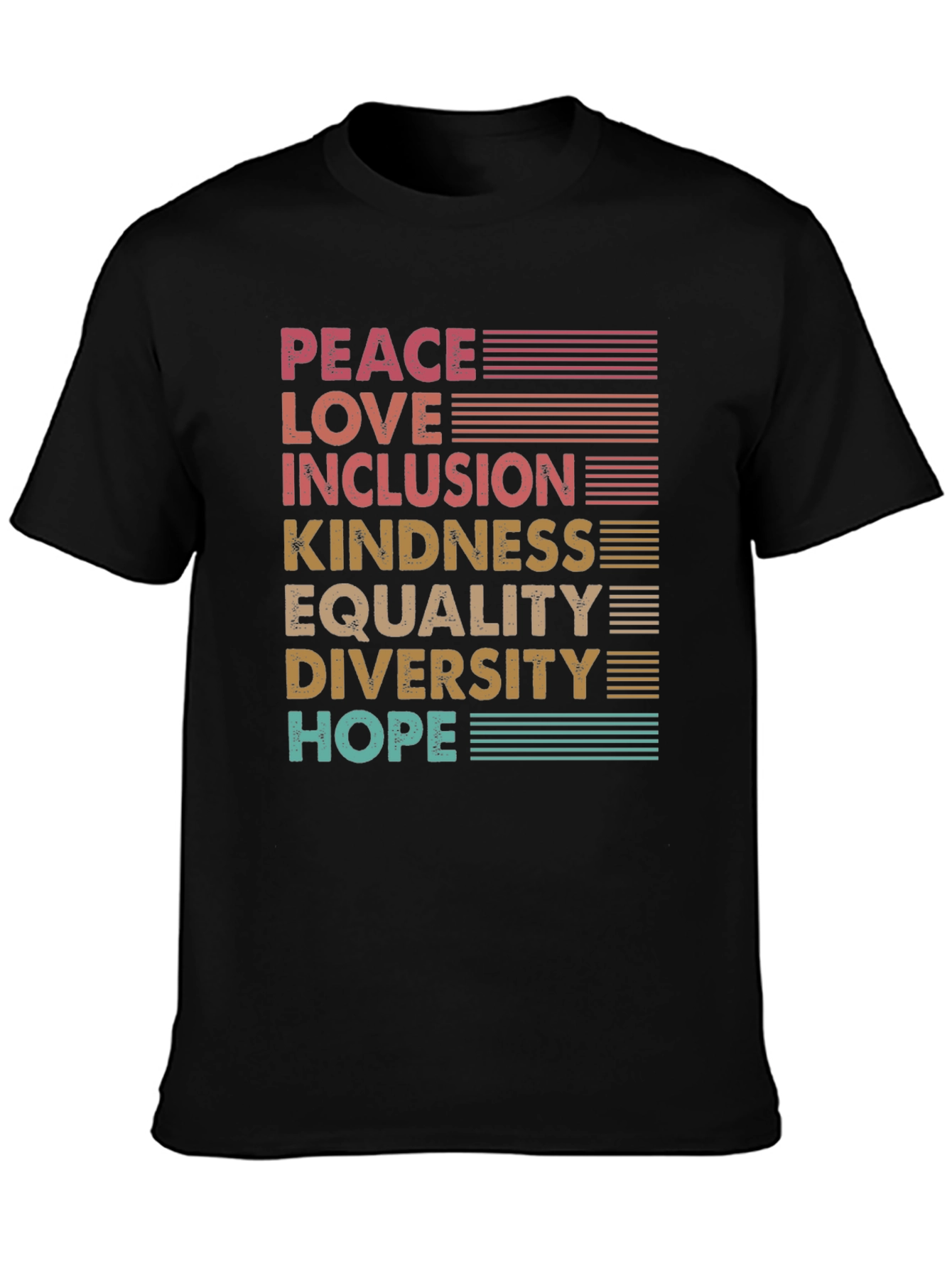 Peace Love Inclusion Equality T-Shirt