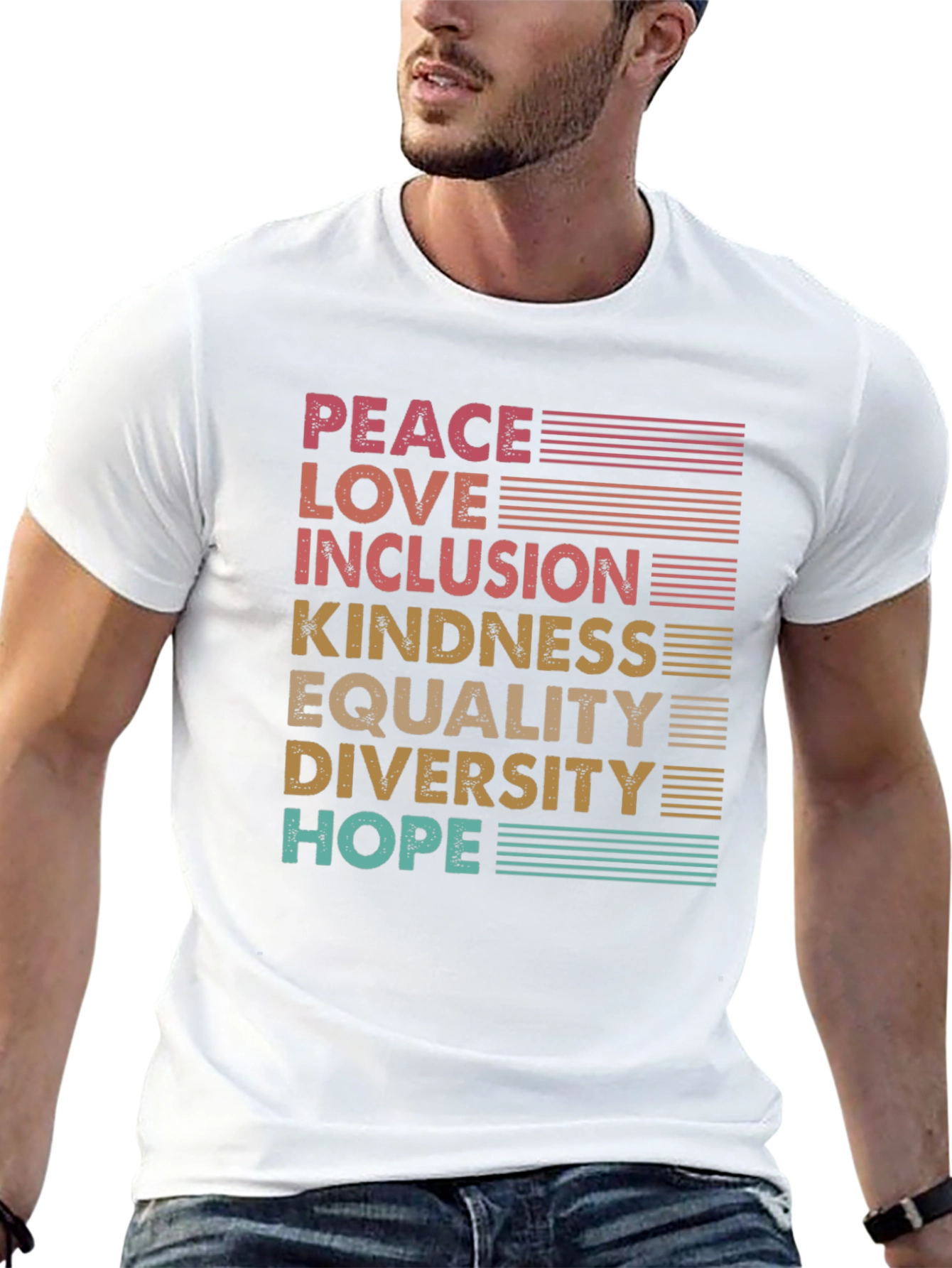 Peace Love Inclusion Equality T-Shirt