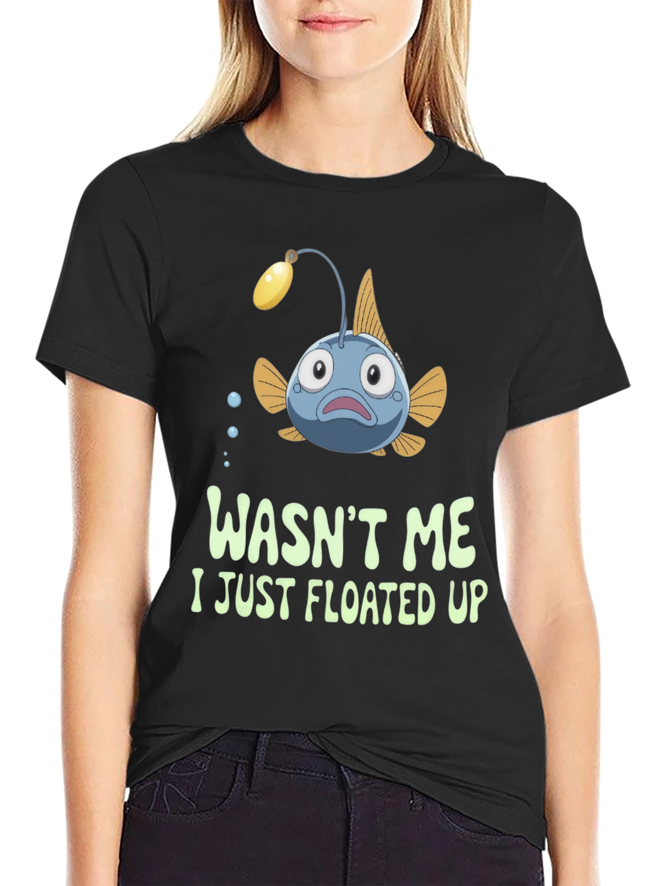 Funny Anglerfish T-Shirt - Wasnt Me