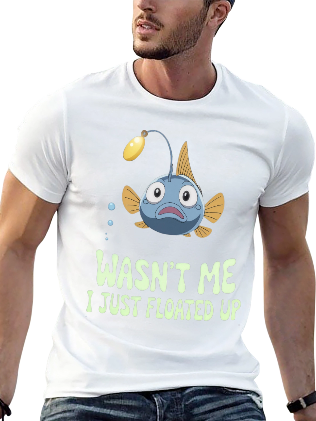 Funny Anglerfish T-Shirt - Wasnt Me