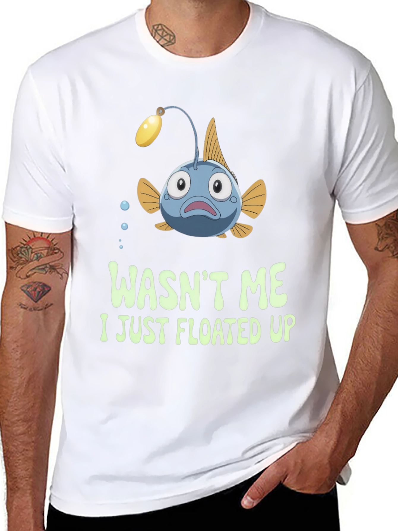 Funny Anglerfish T-Shirt - Wasnt Me