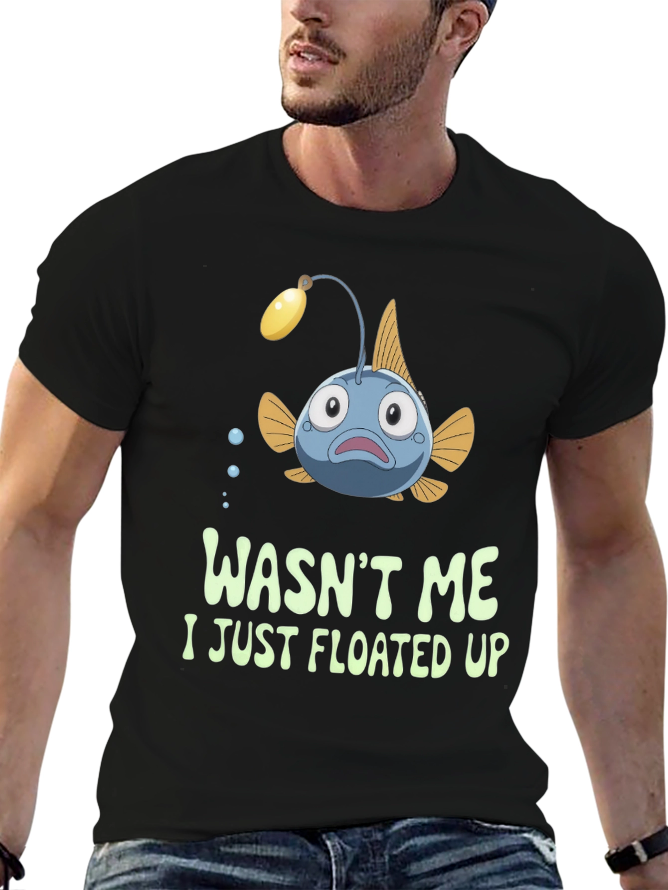 Funny Anglerfish T-Shirt - Wasnt Me