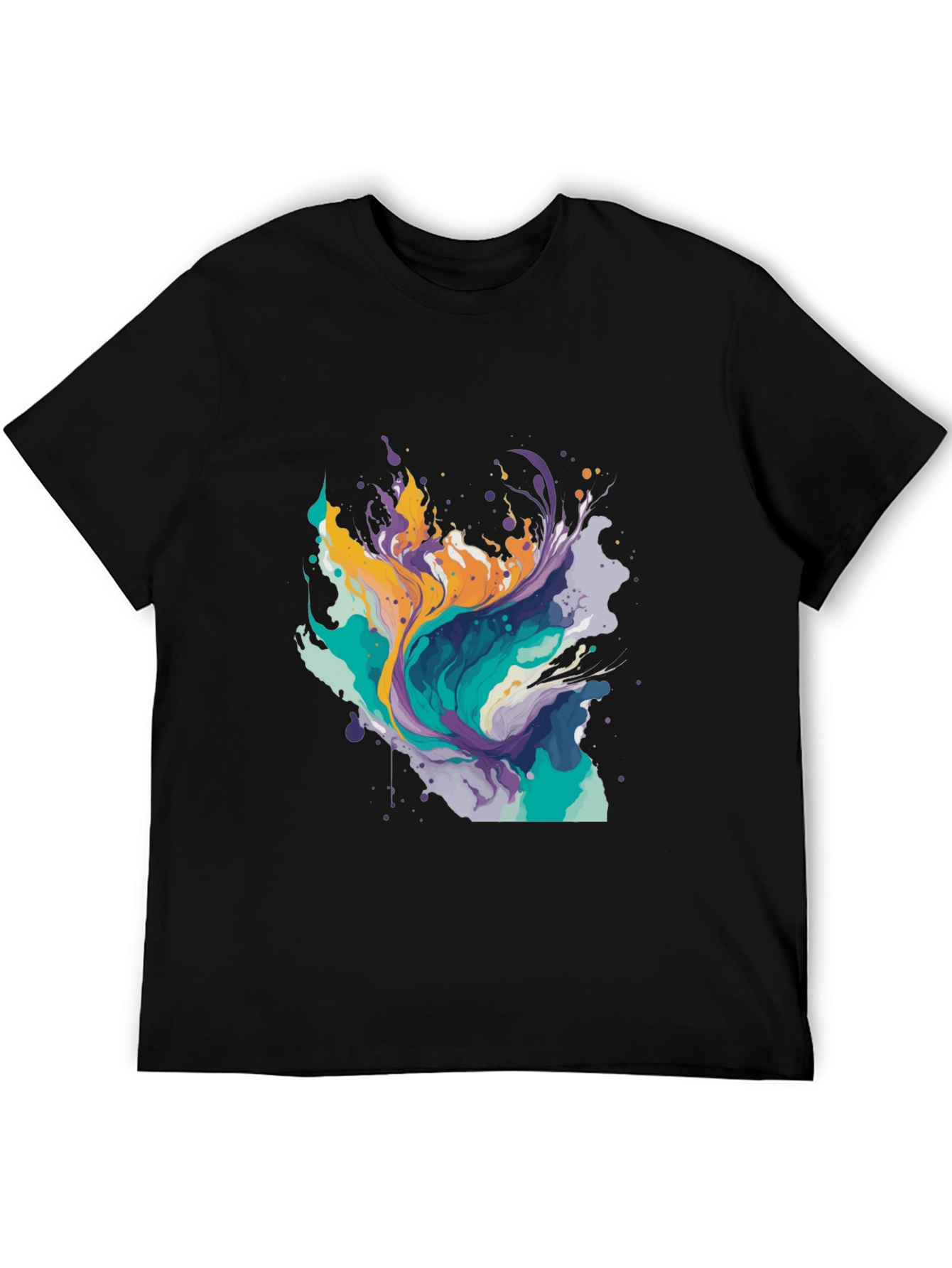 Abstract Paint Splash Tee - Modern Art T-Shirt