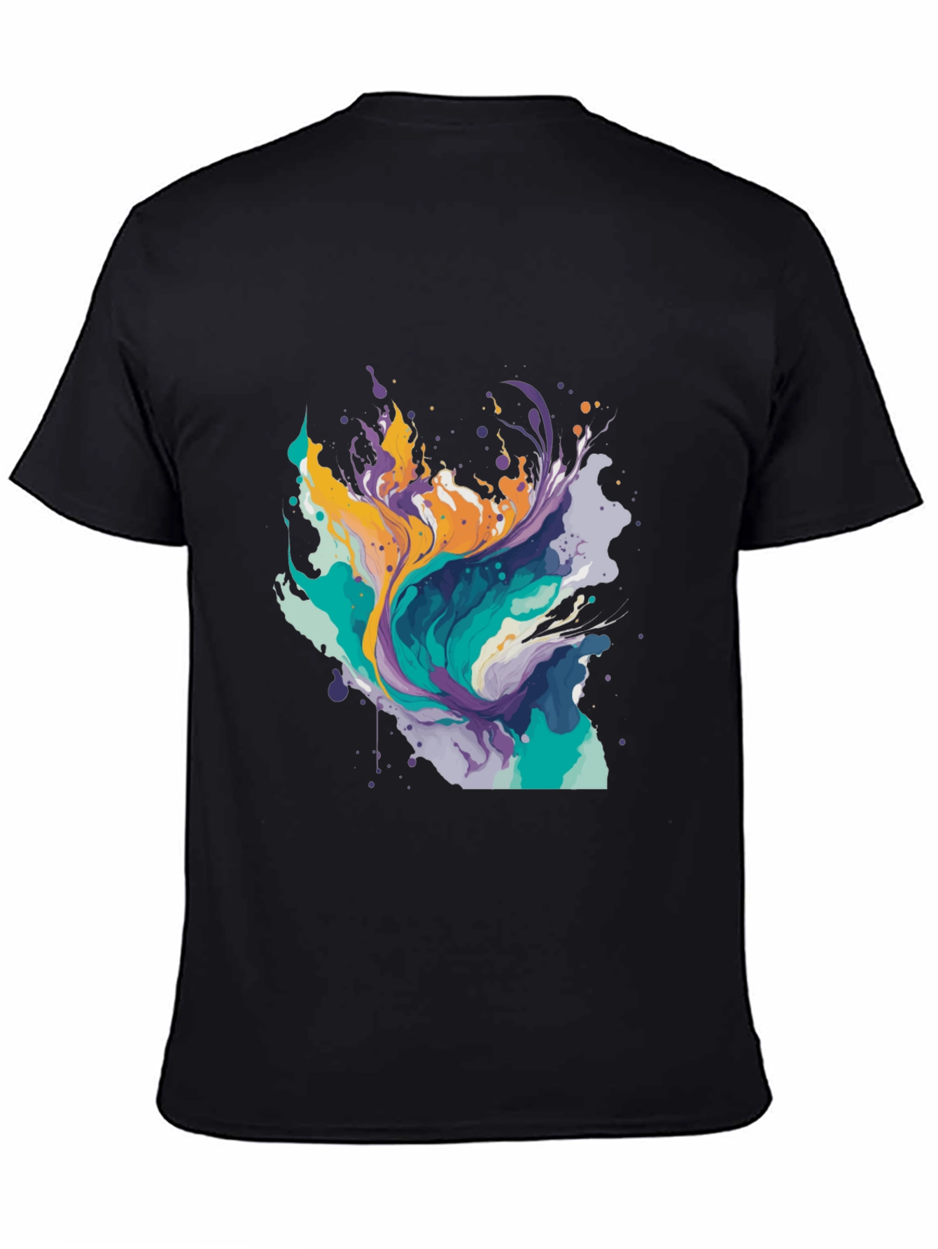 Abstract Paint Splash Tee - Modern Art T-Shirt
