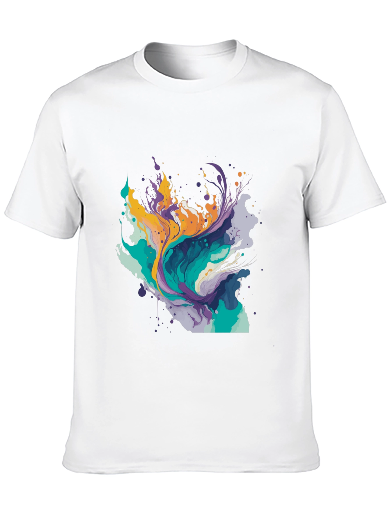 Abstract Paint Splash Tee - Modern Art T-Shirt