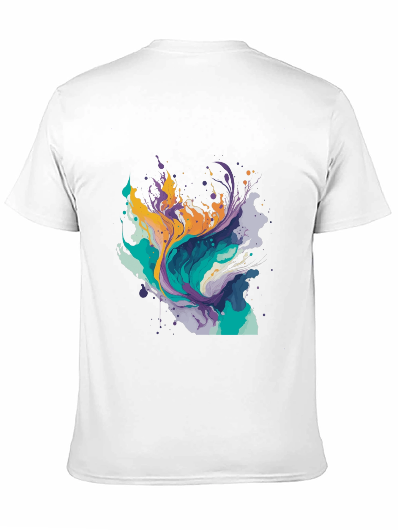 Abstract Paint Splash Tee - Modern Art T-Shirt