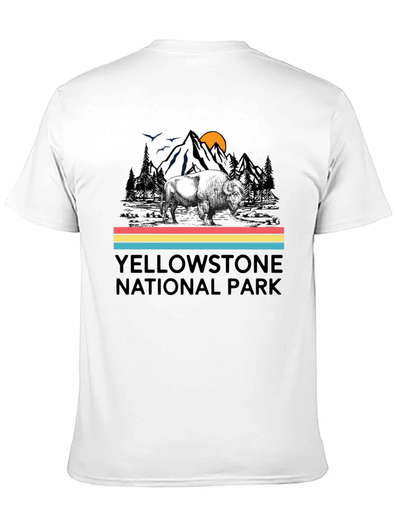 Yellowstone National Park Bison Graphic T-Shirt