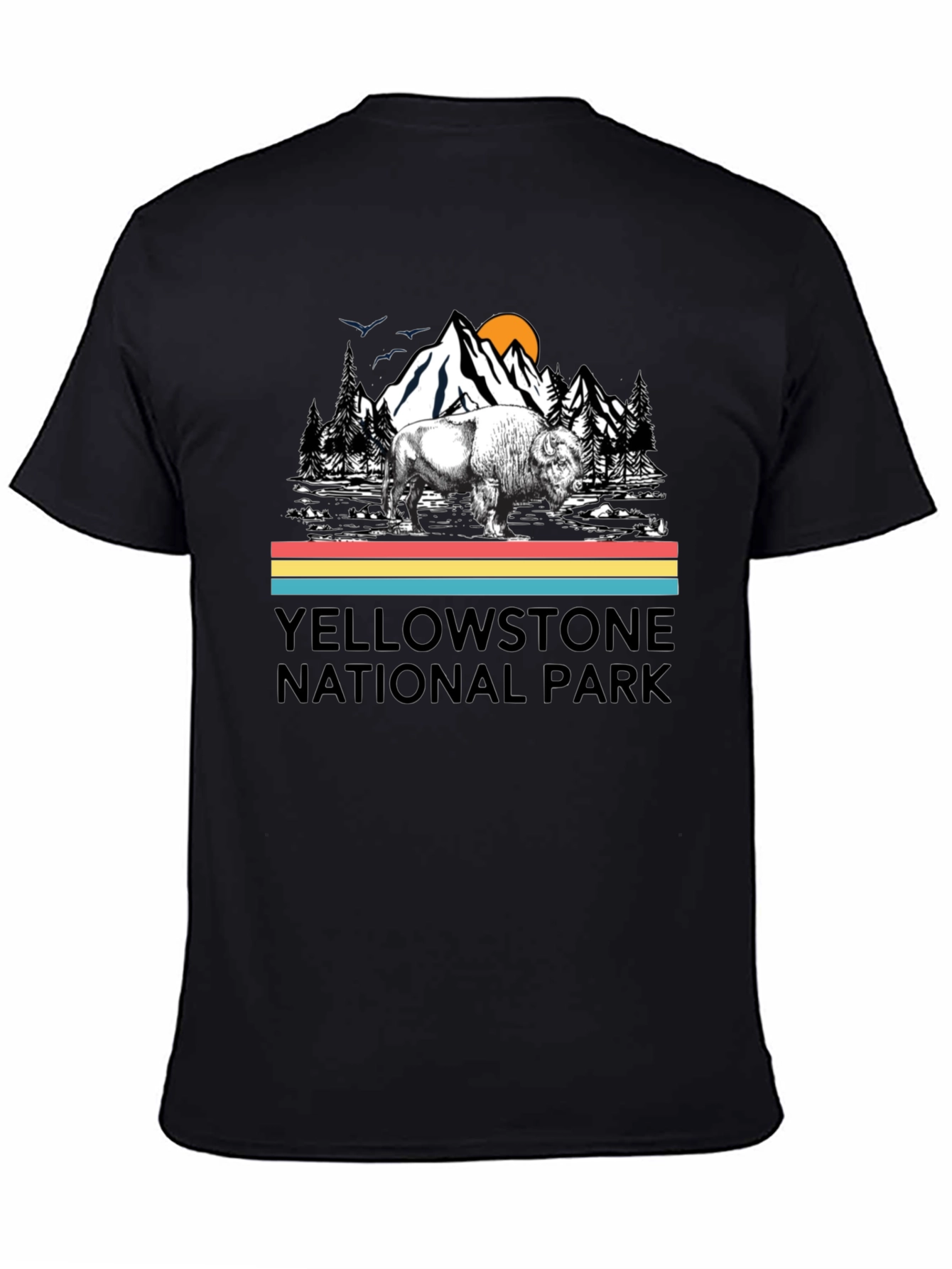 Yellowstone National Park Bison Graphic T-Shirt