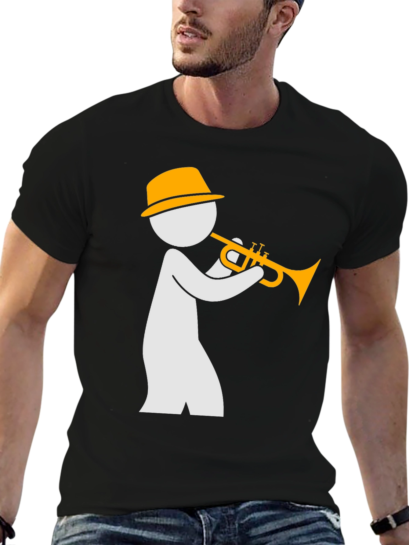 Jazz Musician Graphic T-Shirt - Stylish and Unique Design