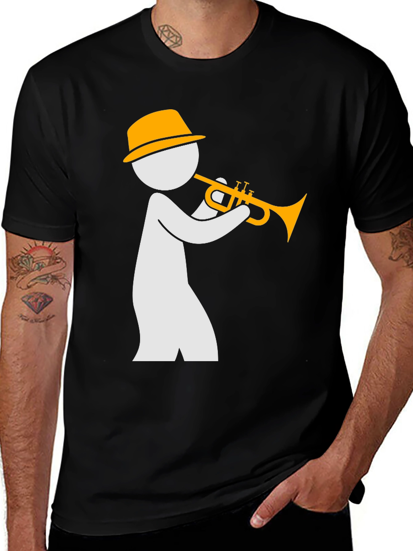 Jazz Musician Graphic T-Shirt - Stylish and Unique Design