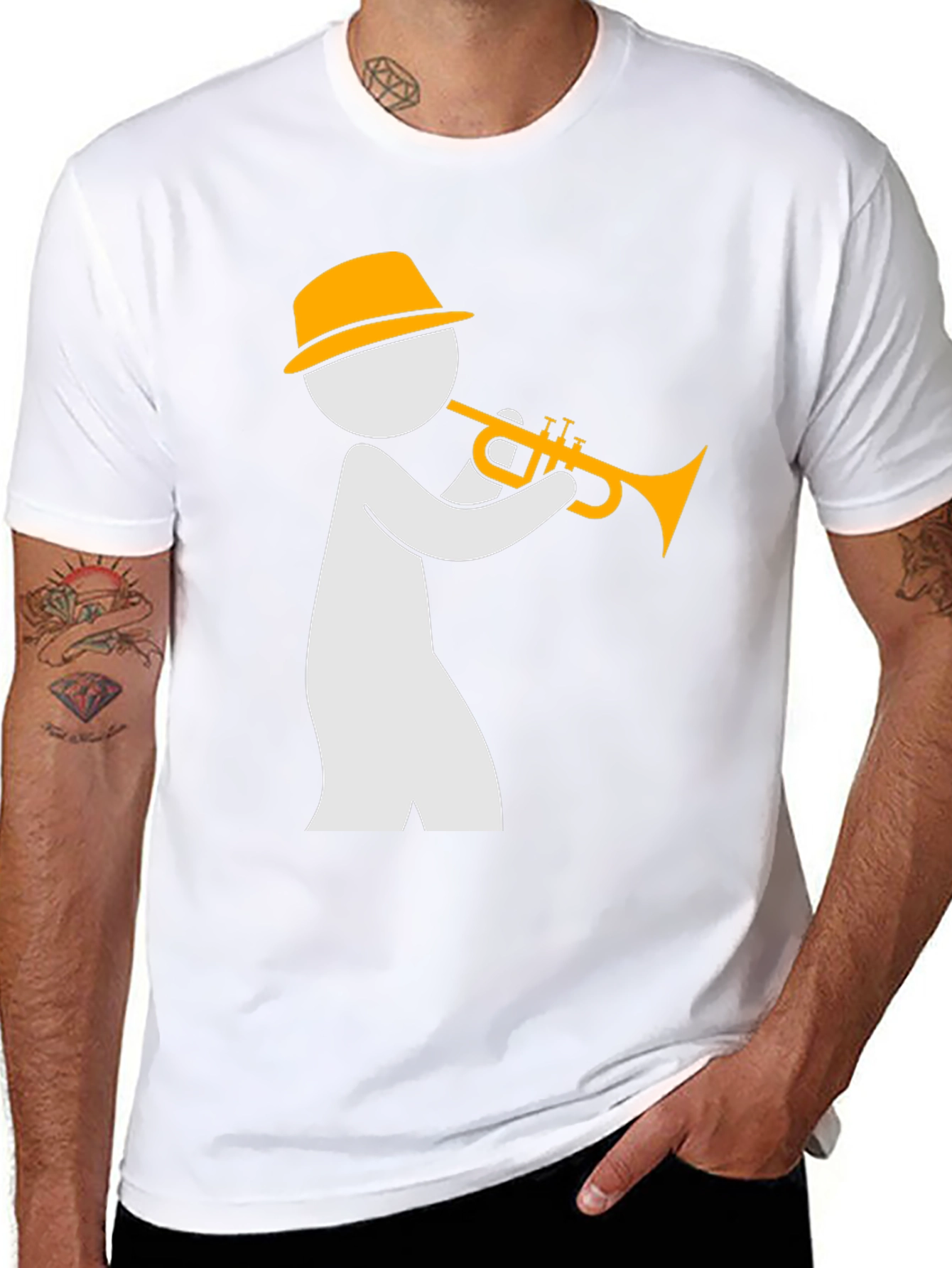 Jazz Musician Graphic T-Shirt - Stylish and Unique Design
