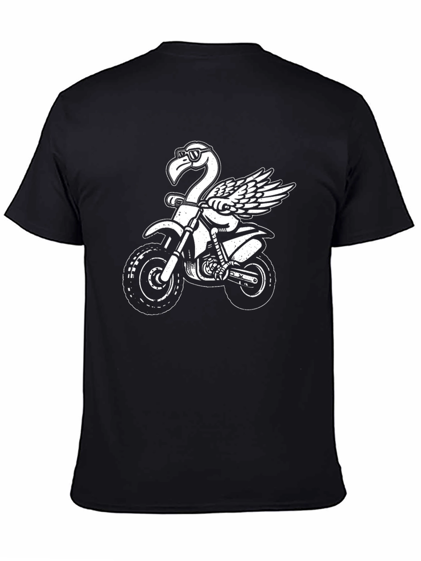Flamingo Motocross Black T-Shirt
