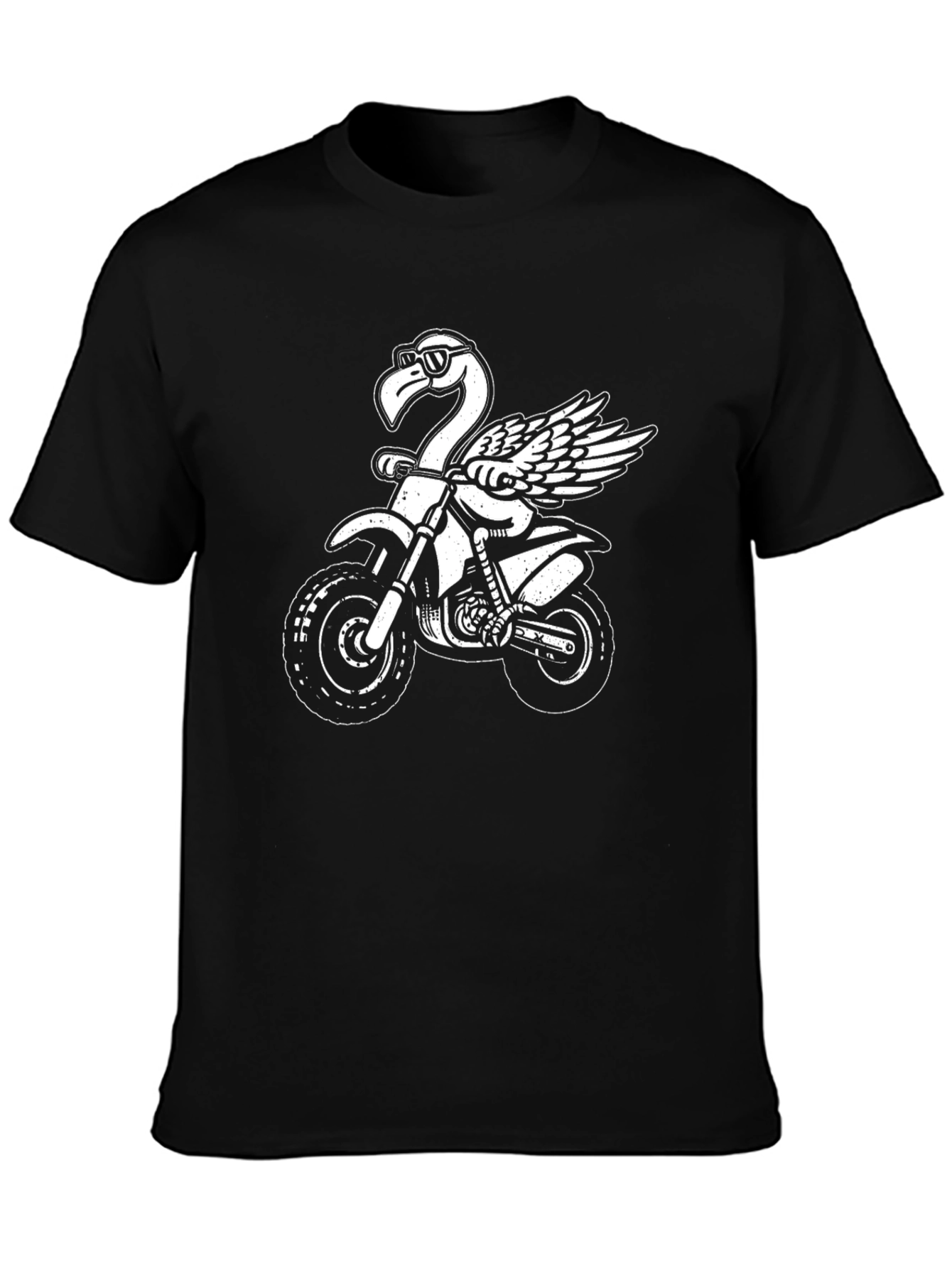 Flamingo Motocross Black T-Shirt