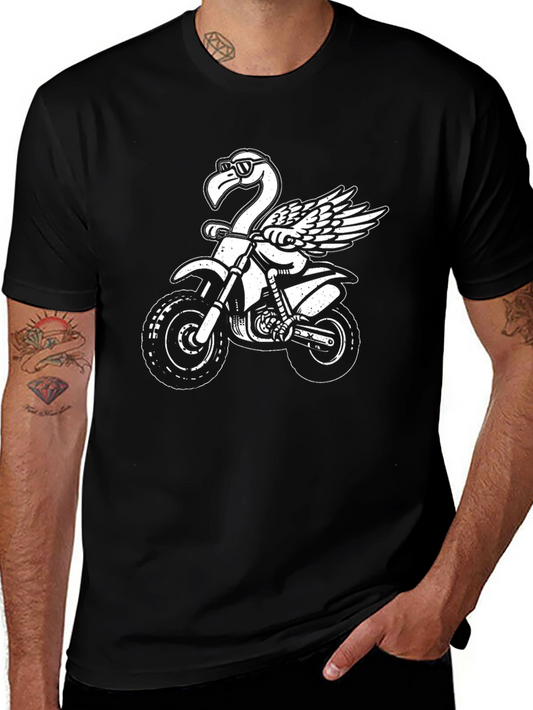 Flamingo Motocross Black T-Shirt