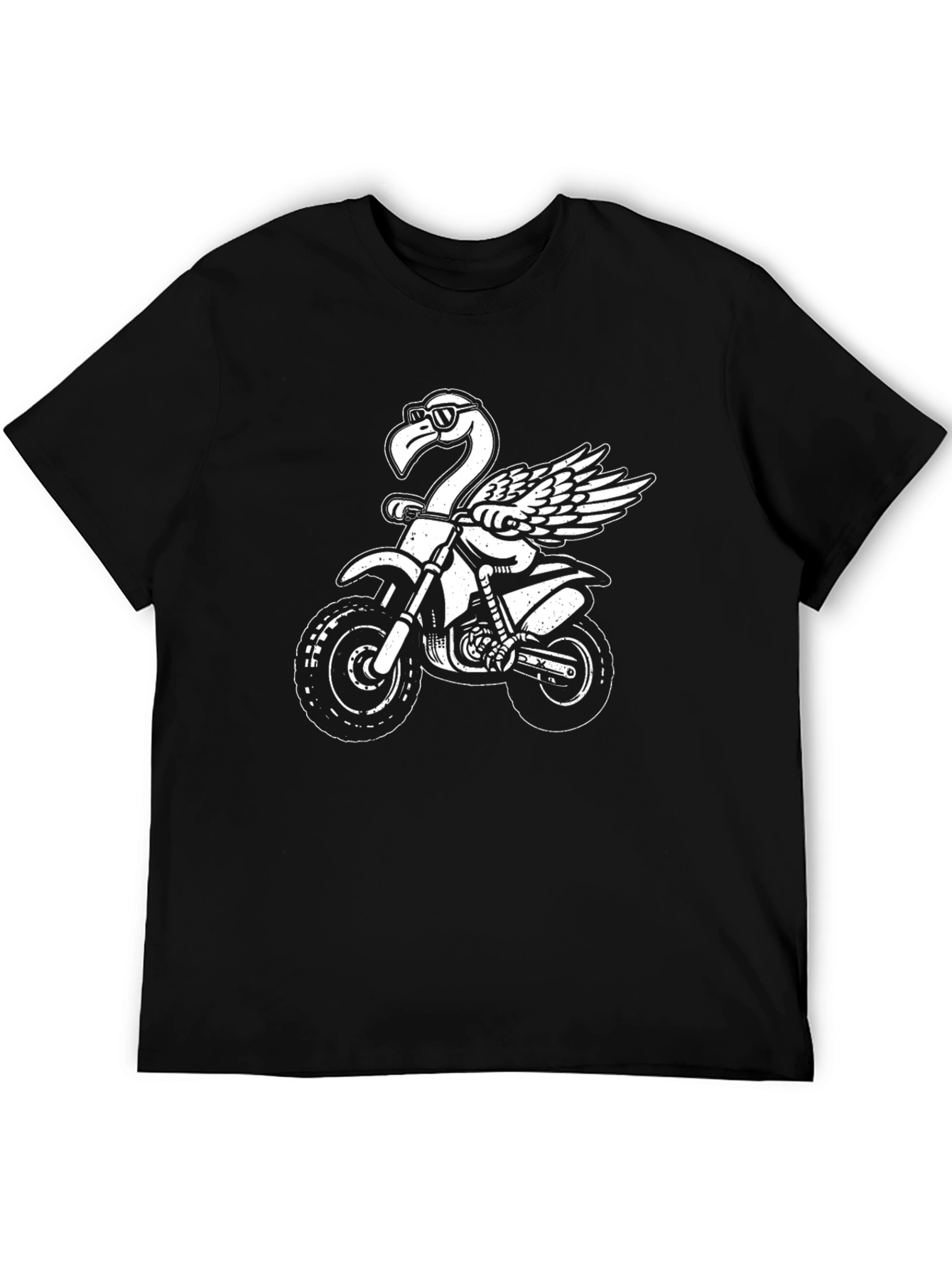 Flamingo Motocross Black T-Shirt