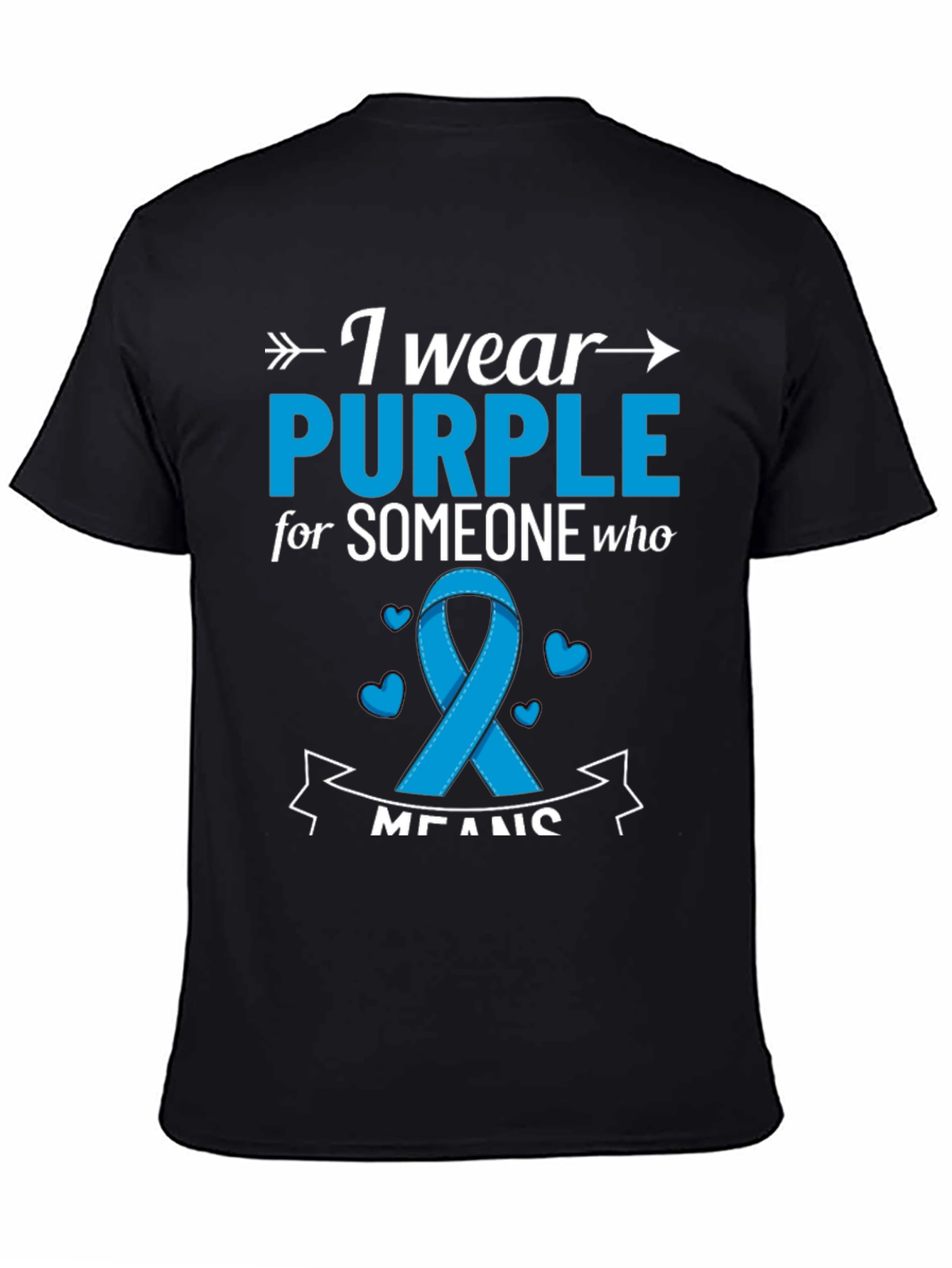 I Wear Purple T-Shirt: Awareness Ribbon Tee