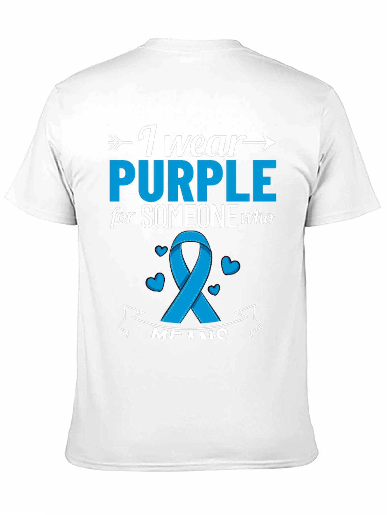 I Wear Purple T-Shirt: Awareness Ribbon Tee