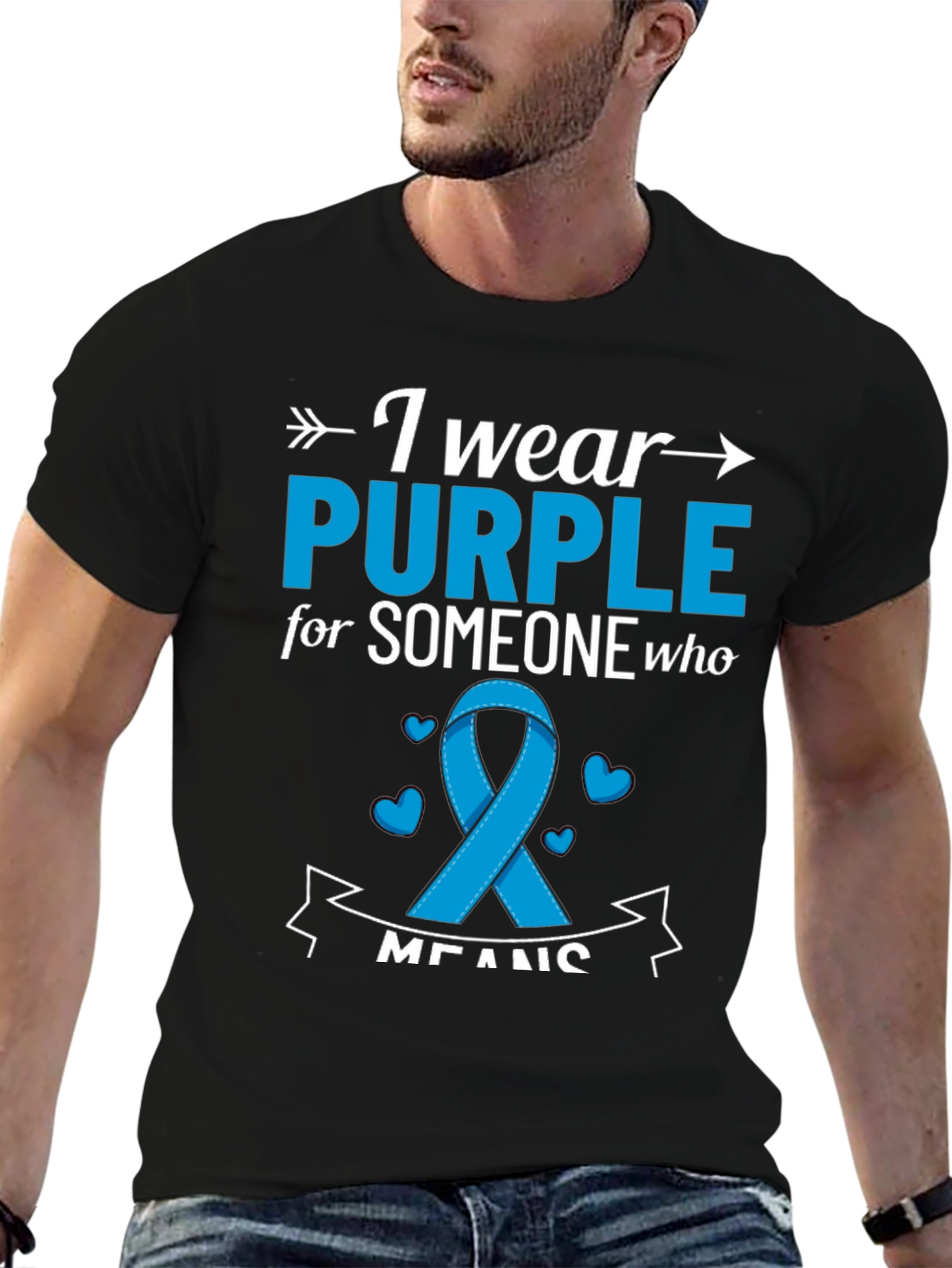 I Wear Purple T-Shirt: Awareness Ribbon Tee