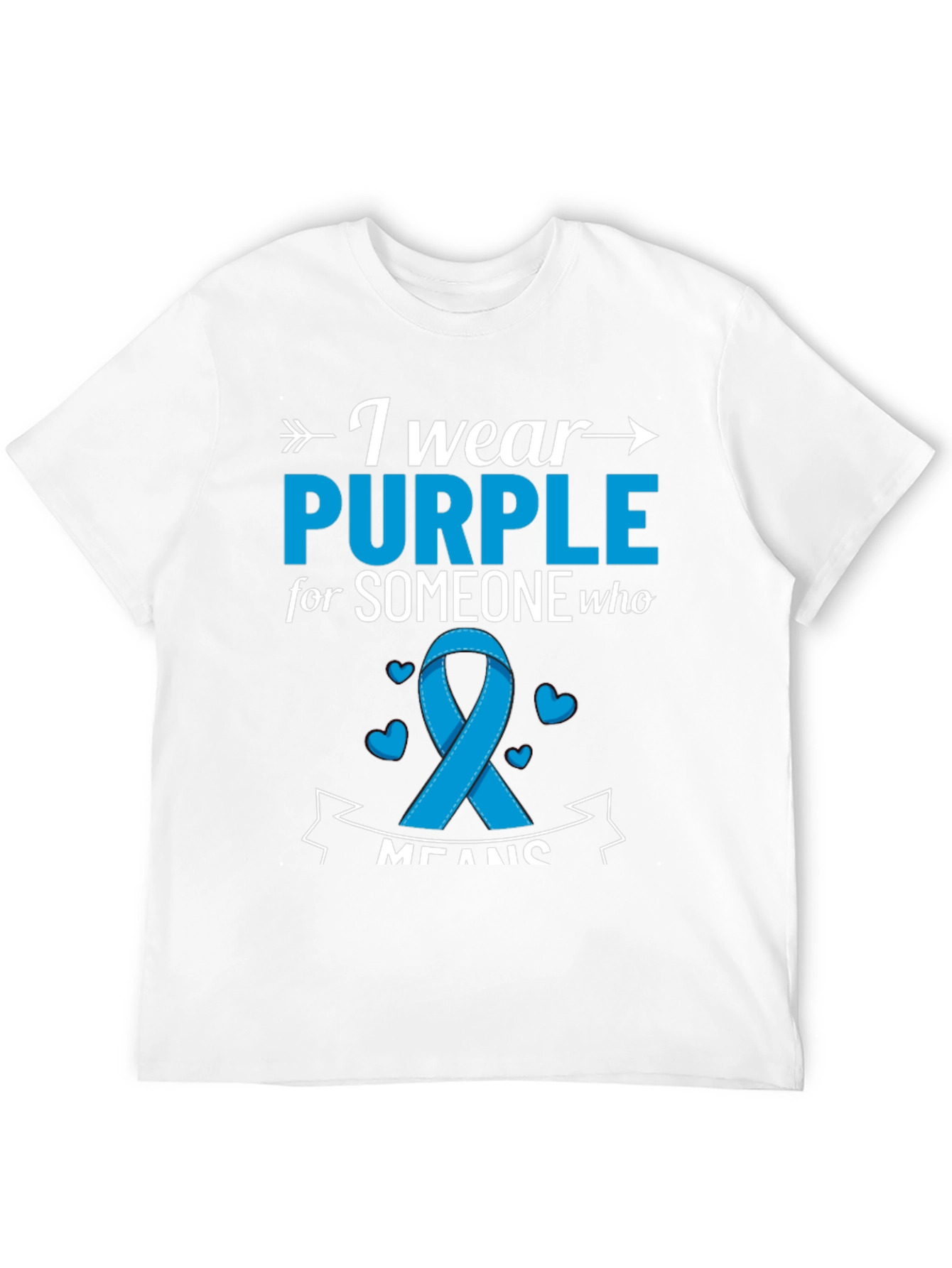 I Wear Purple T-Shirt: Awareness Ribbon Tee