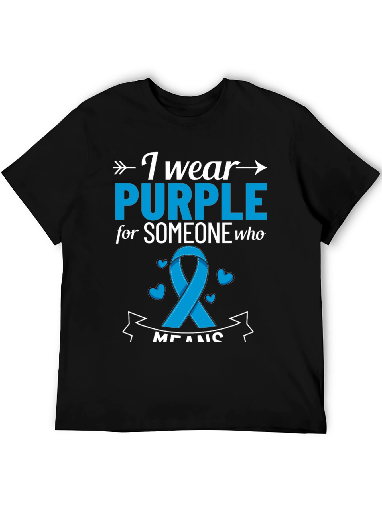I Wear Purple T-Shirt: Awareness Ribbon Tee