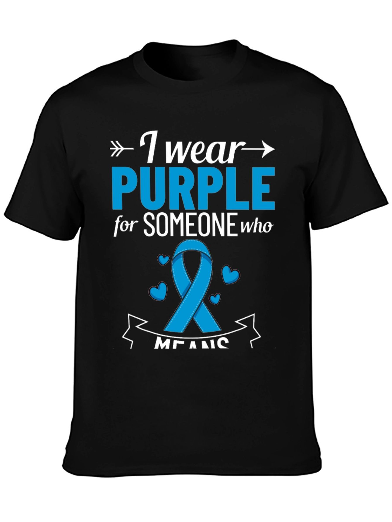 I Wear Purple T-Shirt: Awareness Ribbon Tee