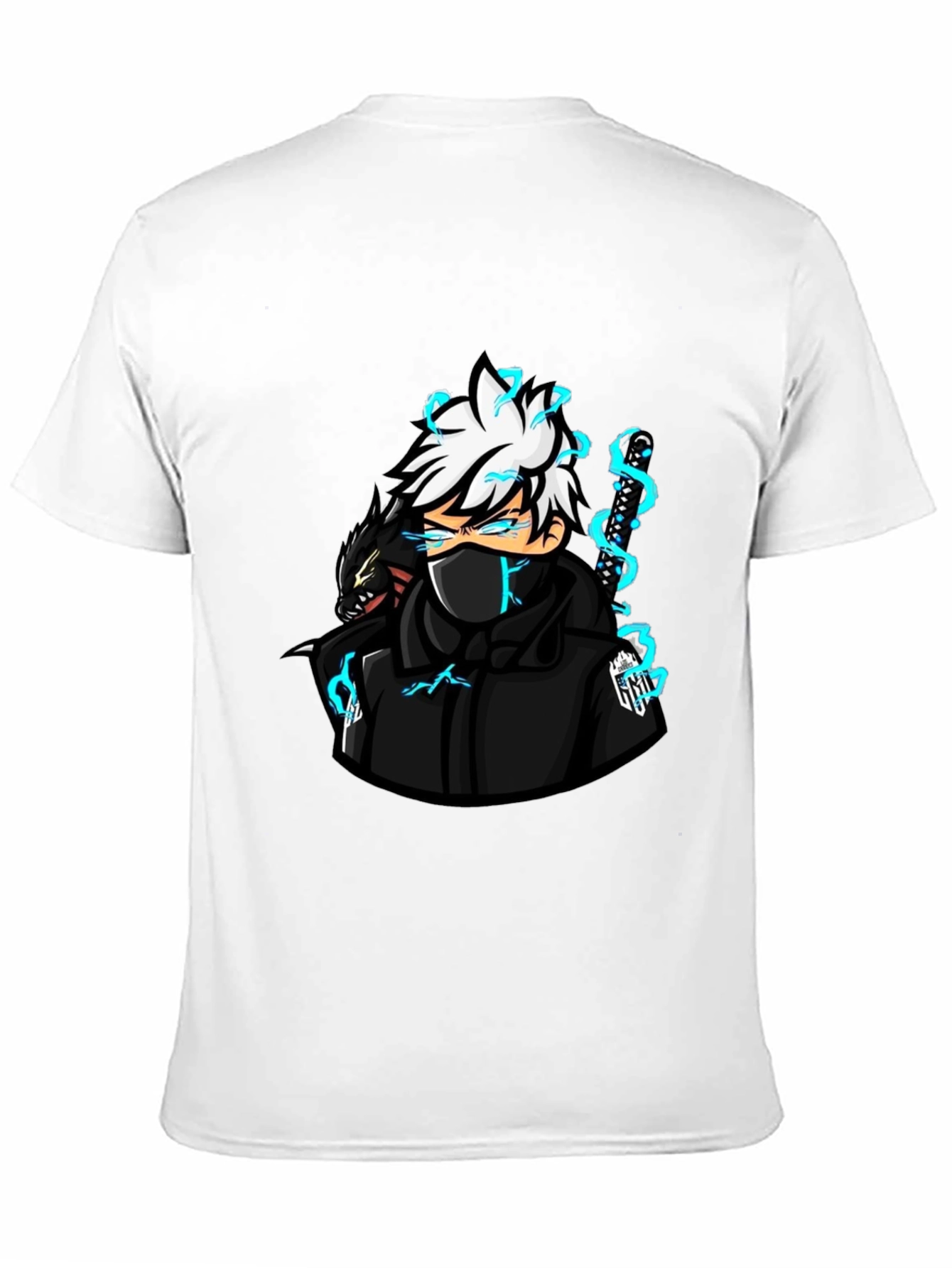 Anime Character Graphic Black T-Shirt