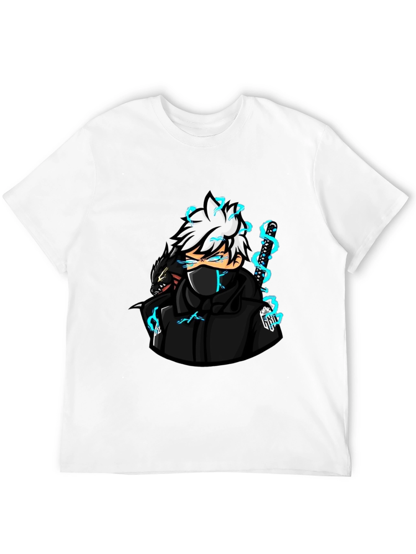 Anime Character Graphic Black T-Shirt