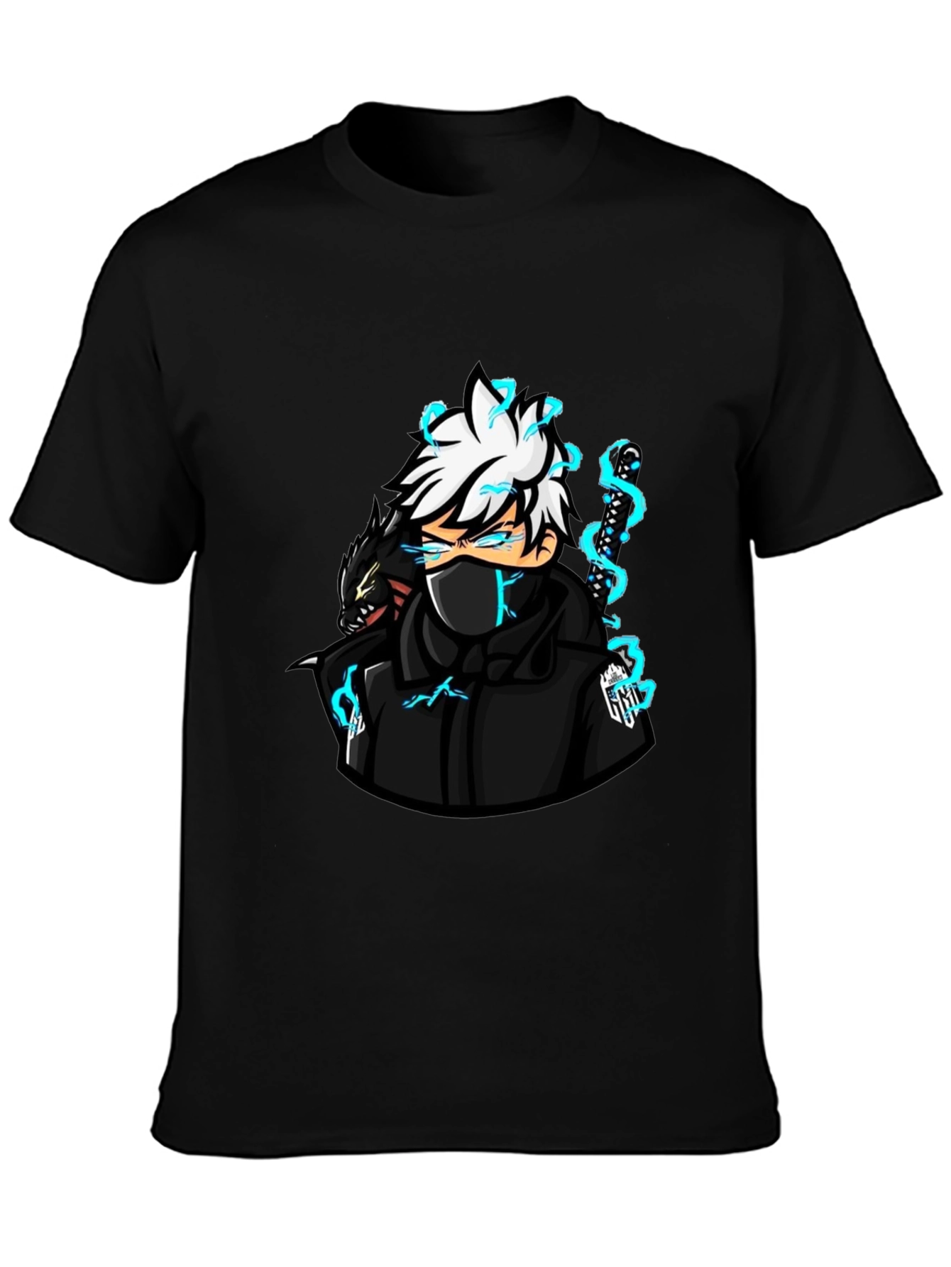 Anime Character Graphic Black T-Shirt